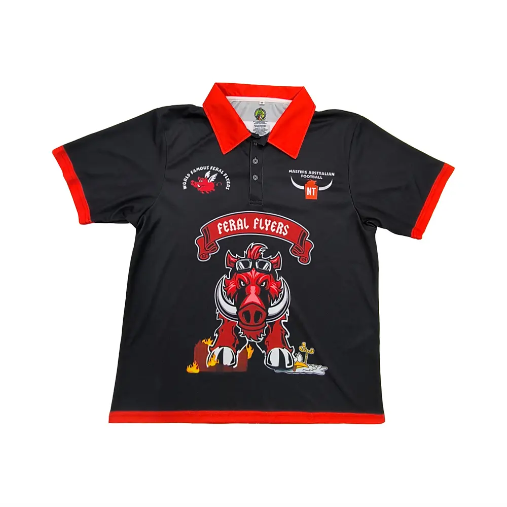 Custom Graphic Sports Polo – Sublimated Design, 100% Polyester Personalized
