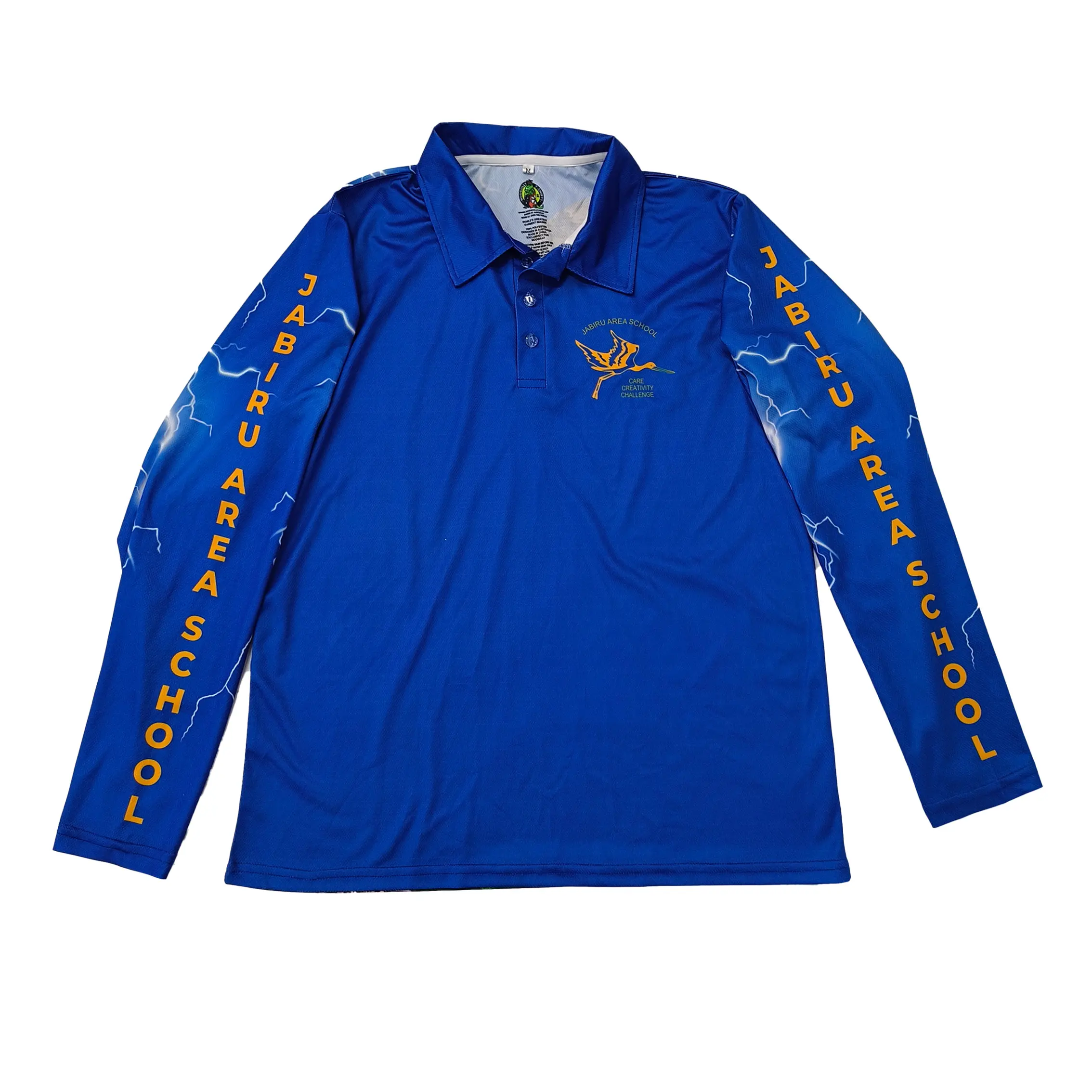 Custom Sublimated Royal Blue Polo Shirt –  Long Sleeves Team Uniform Style