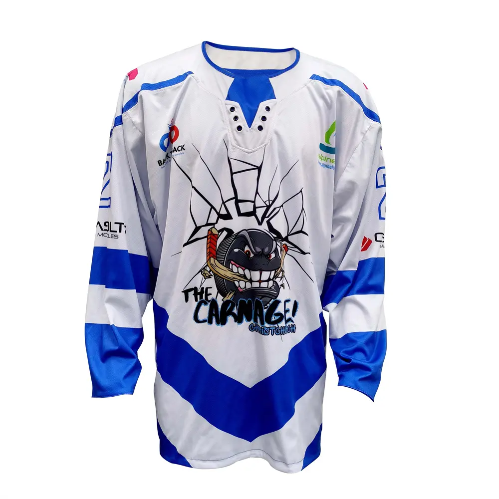 Custom Ice Hockey Uniform Full Dye Sublimation Reversible Practice Jersey Hockey Jersey