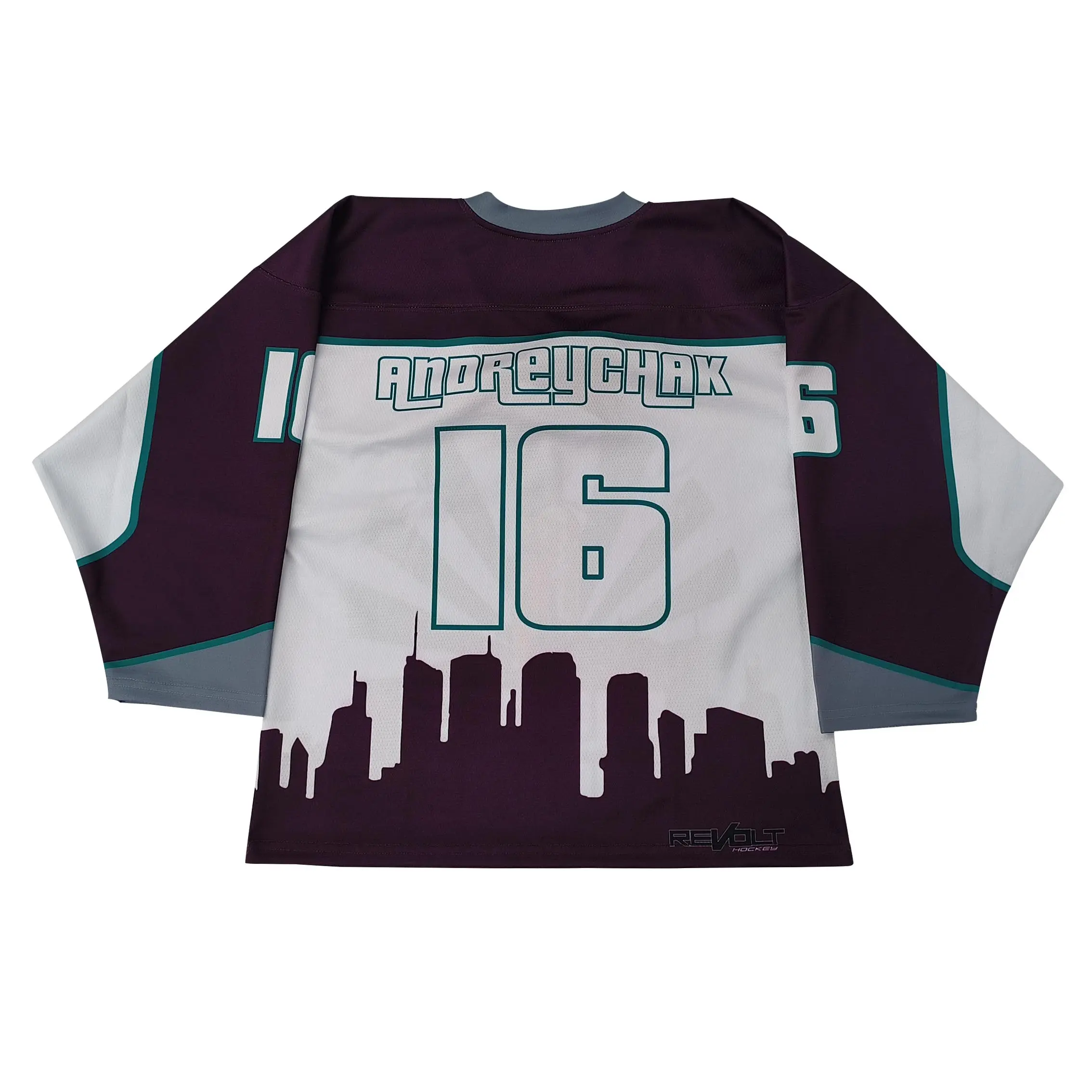 Custom Purple Hockey Jersey Lace Neck Full Sublimation Printing Ice Hockey Jerseys