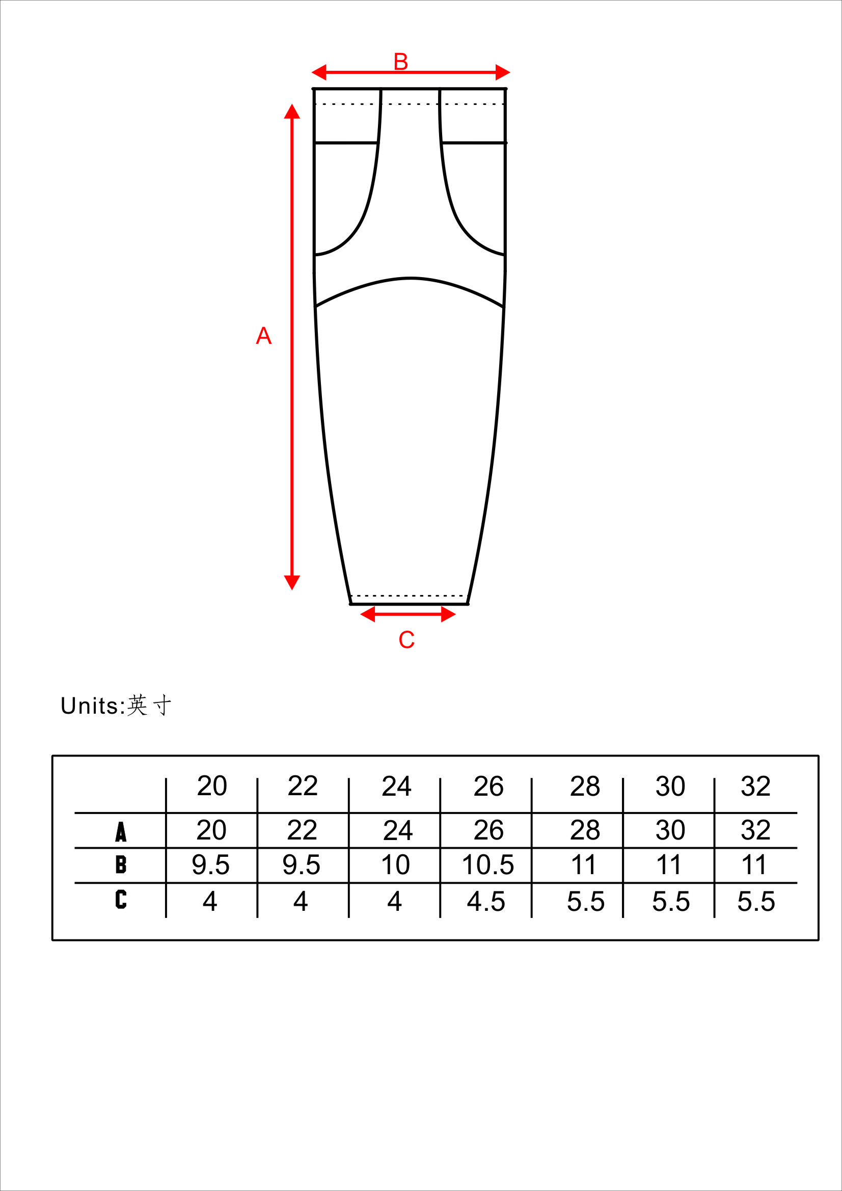 Hockey Socks Size Chart