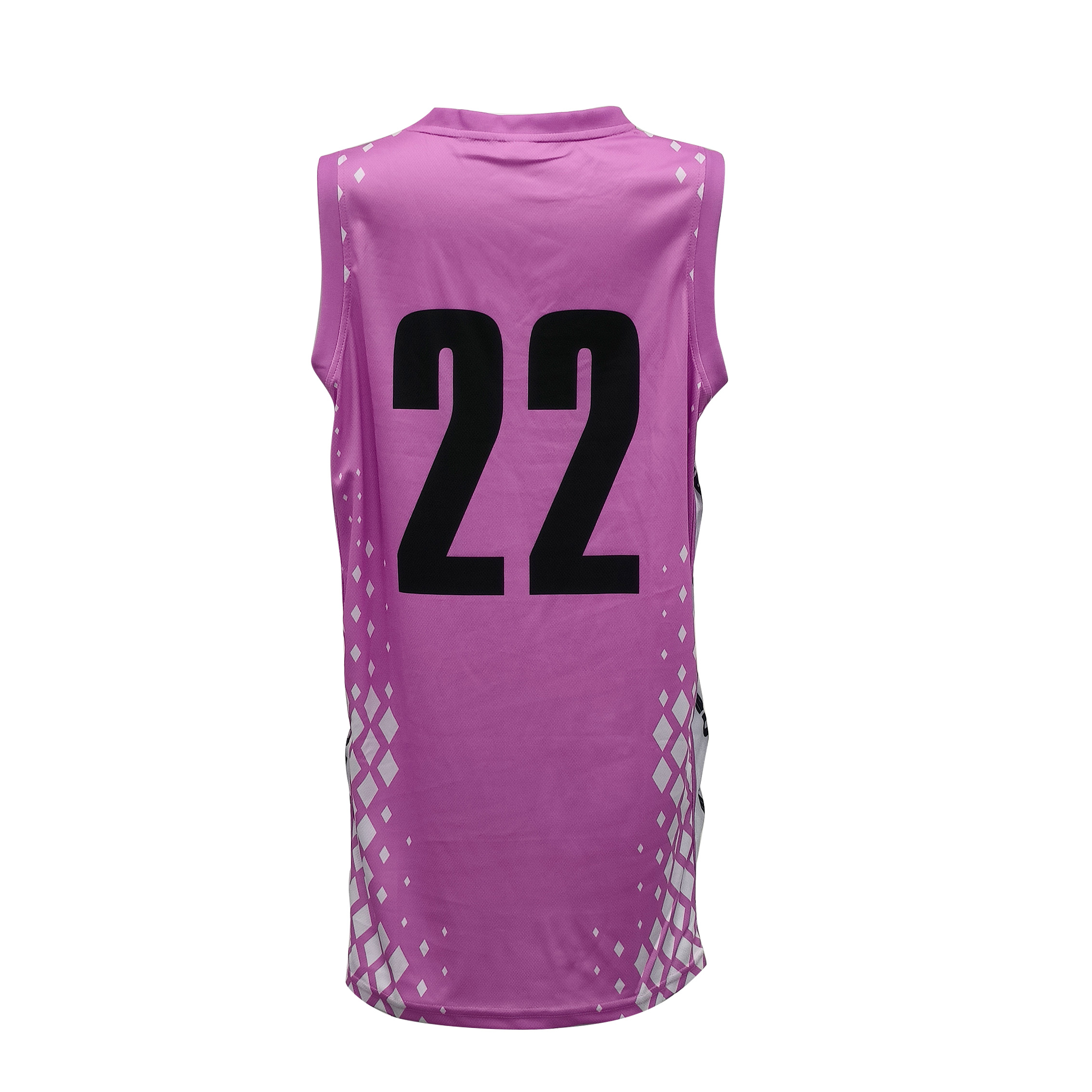 Aurora Pink Basketball Vest Back View
