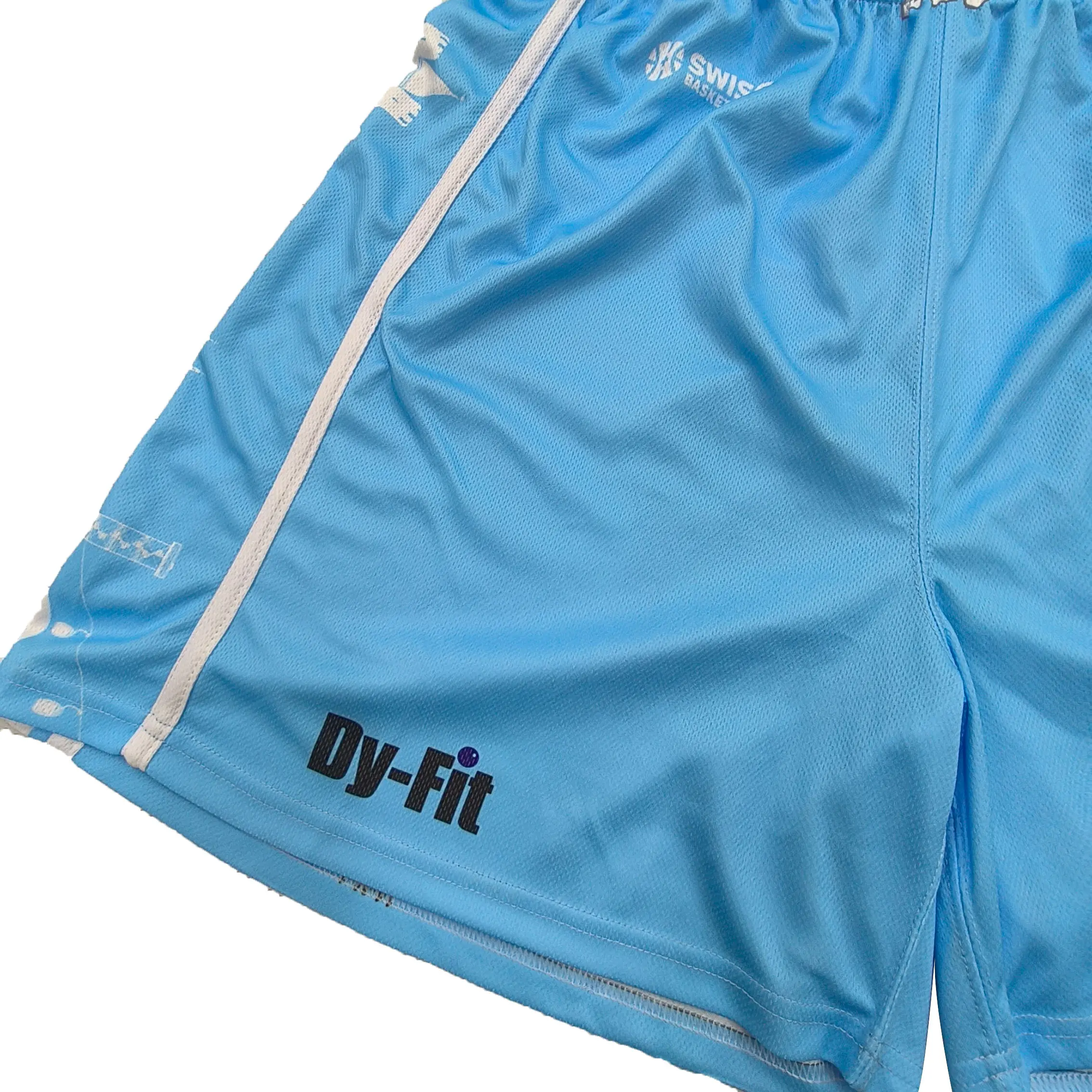 Custom Lake Blue and White Striped Shorts for Men and Women Manufacturers, Products