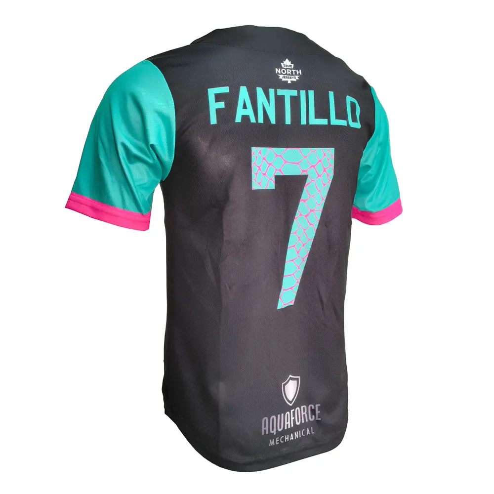 Wholesale Black Teal Custom Sublimated Baseball Jersey Factory, Products