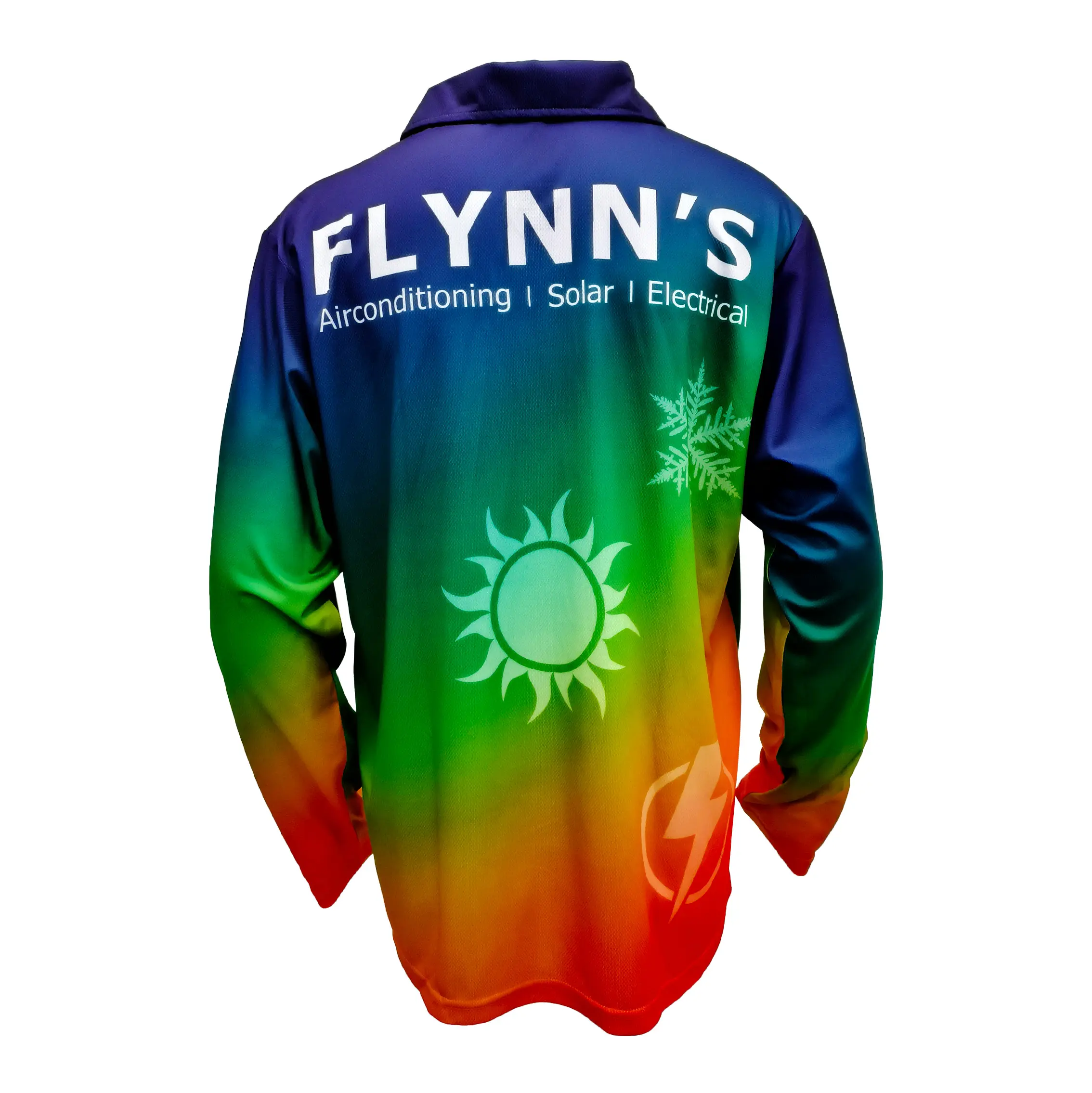 ODM SpectrumFlow Sublimated Long Sleeve Performance Polo Suppliers, Factories