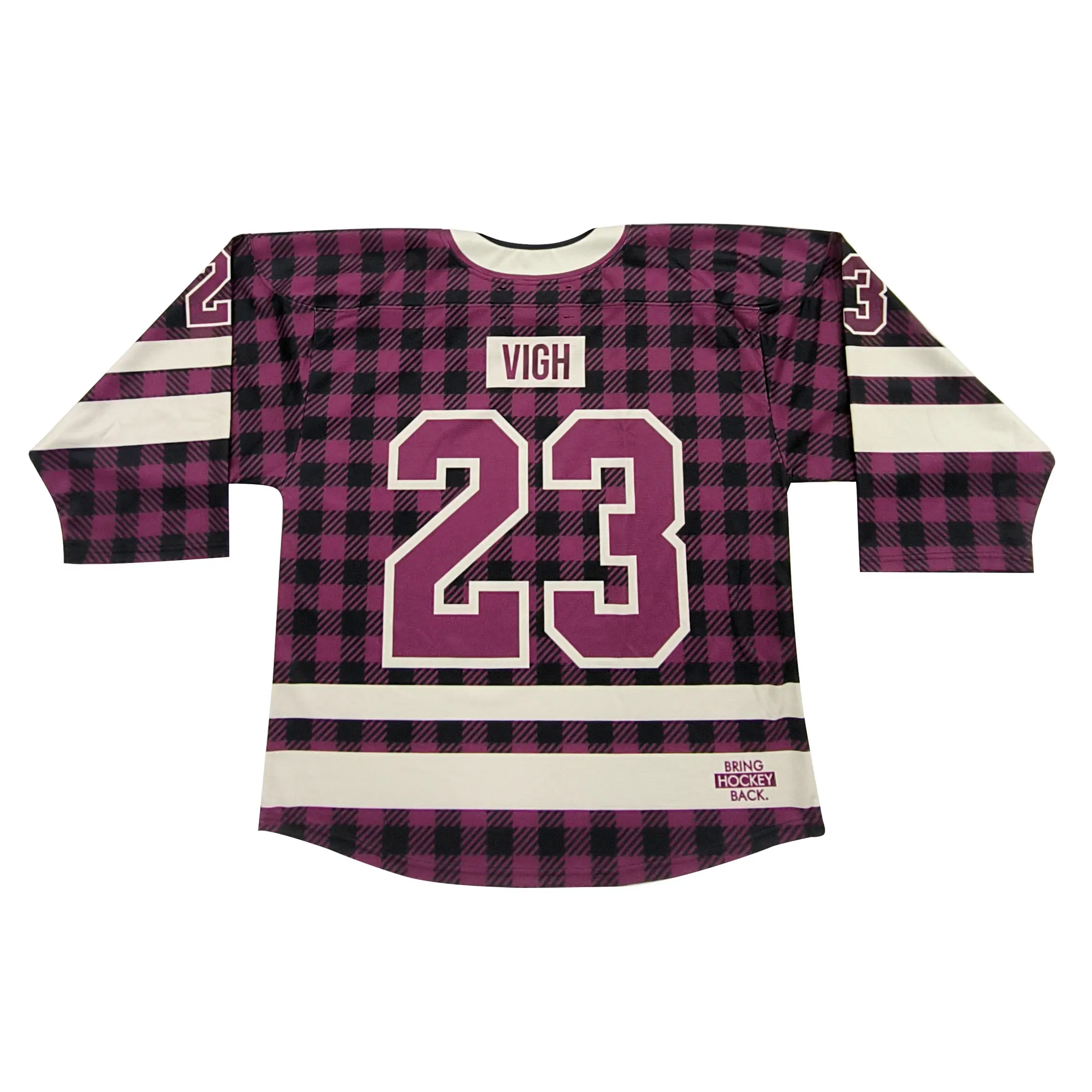 Custom Red Grid Ice Hockey Jerseys Heat Transfer American Retro Style Team Hockey Jerseys