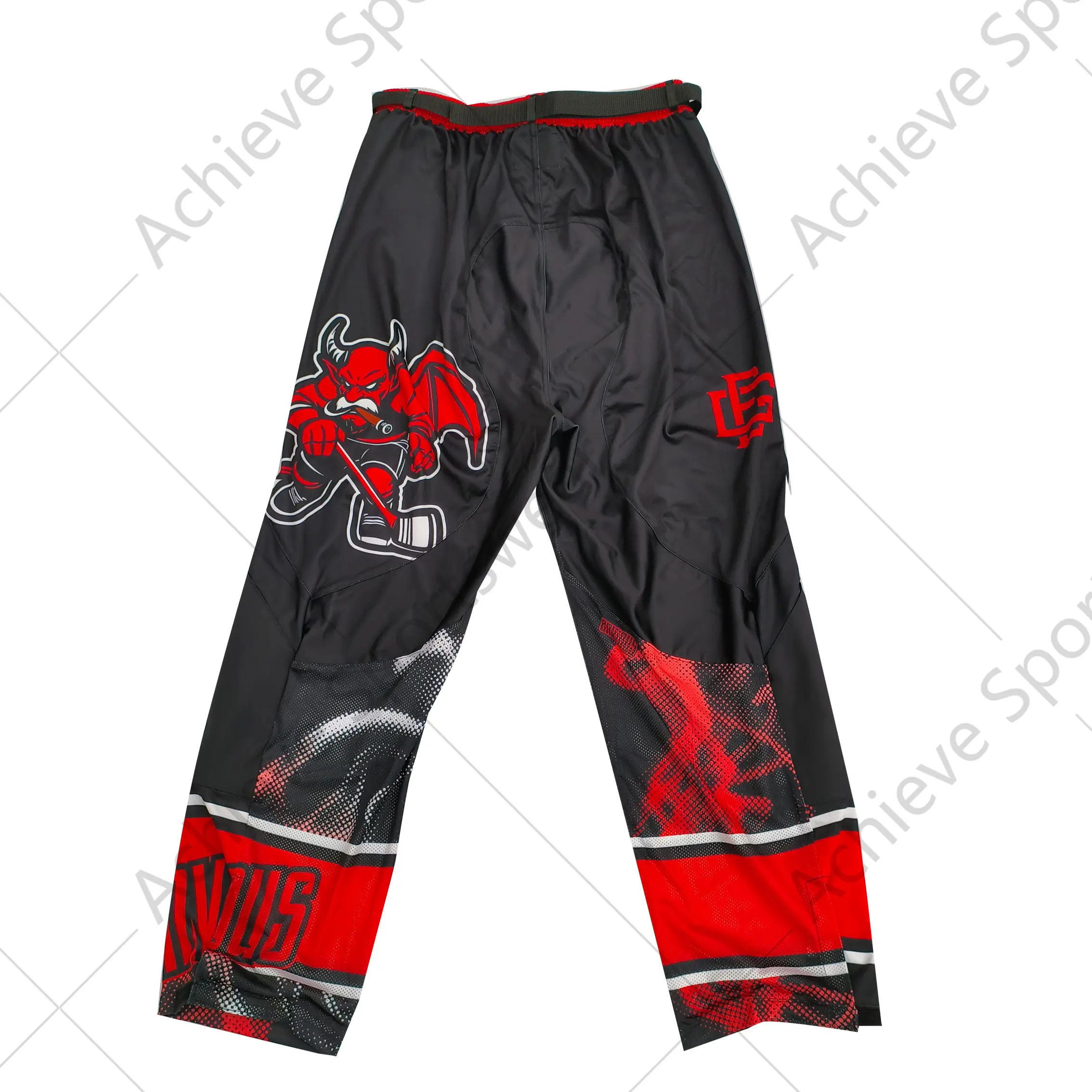Custom Hockey Pants With Waist Belt Team Wear Nice Design Hockey Long Pants Factory, Product