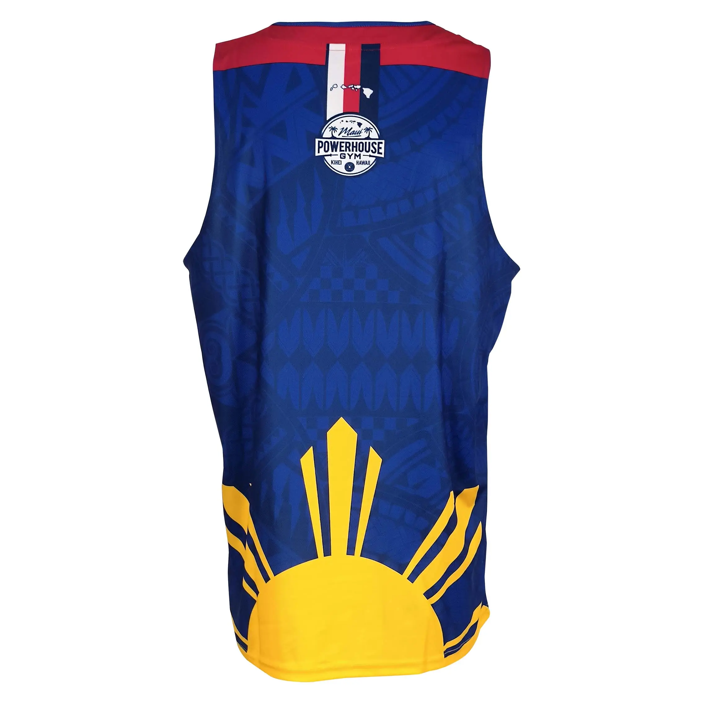 Custom Sublimated Basketball Training Vest – Tropical Palm Gym Sleeveless Jersey
