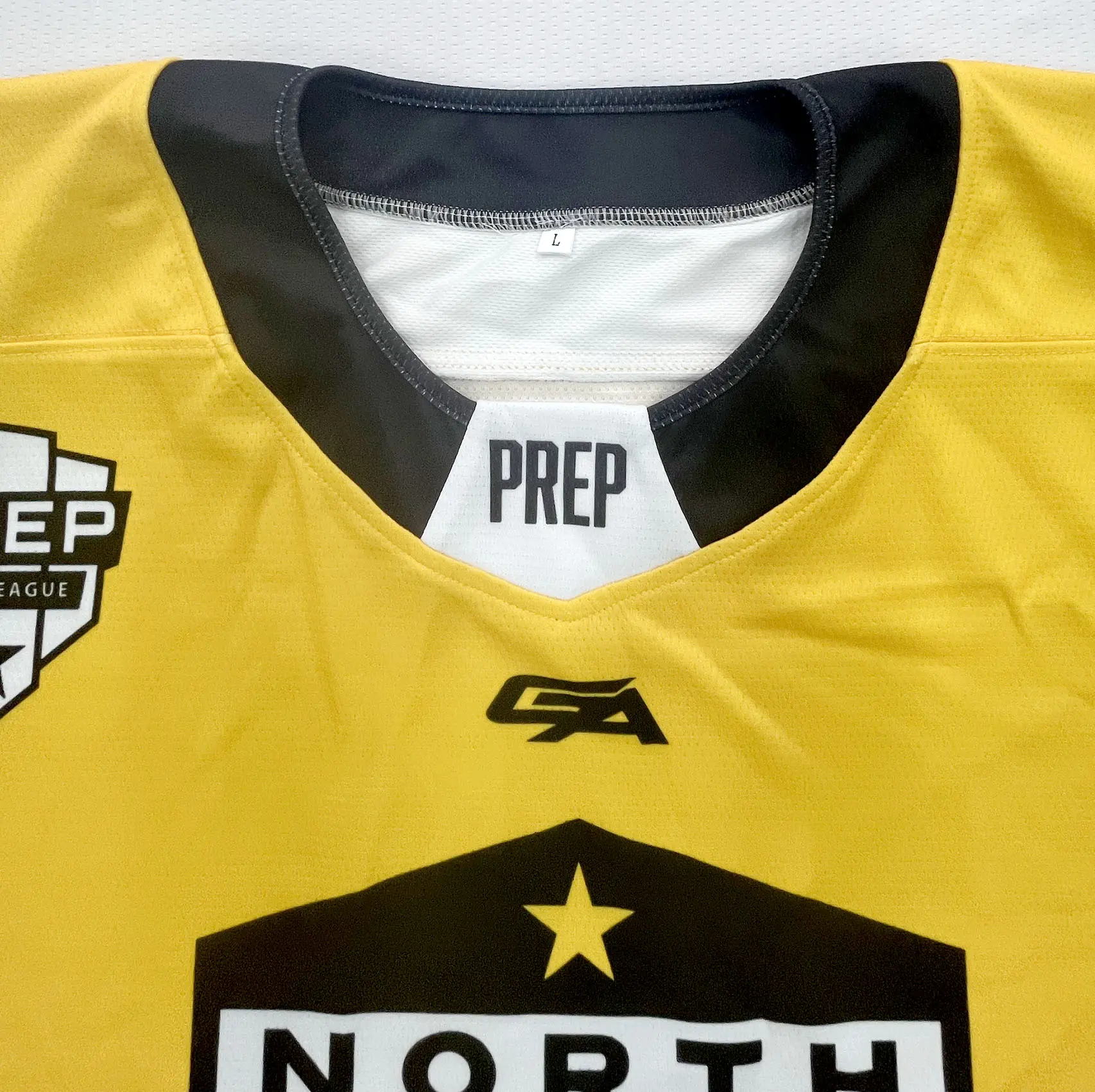 Custom Gold Long Sleeve Hockey Jersey | Pro Team Sublimated Hockey Uniform
