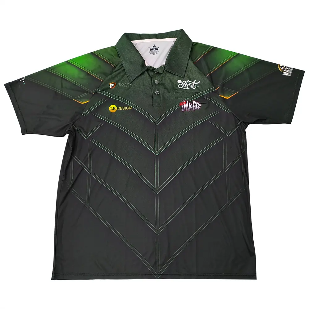 High-Quality Supply Custom OEM Brand Quality Spandex Polyester New Sublimation Pattern Print Dry Fit Upf 50+ Sports Polo T Shirts Factories, Product