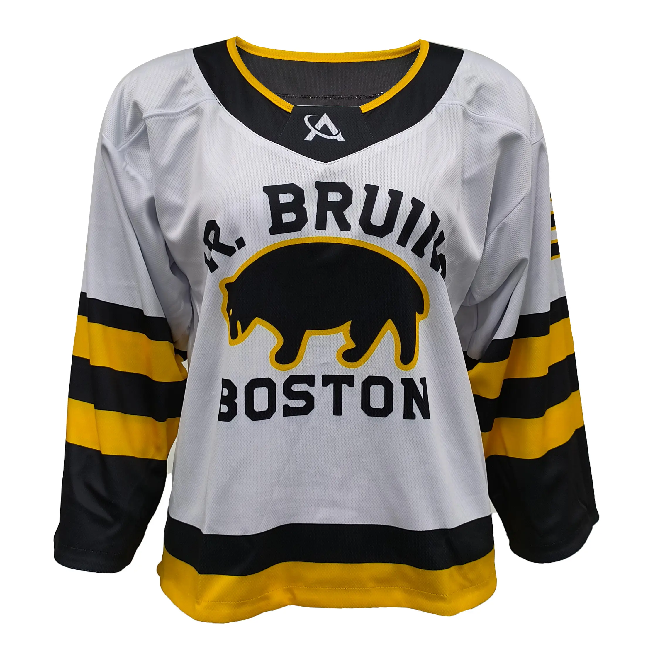 High-Quality Reversible Vintage Bear Ice Hockey Jersey – Black & White Dual-Sided Design Manufacturer, Products