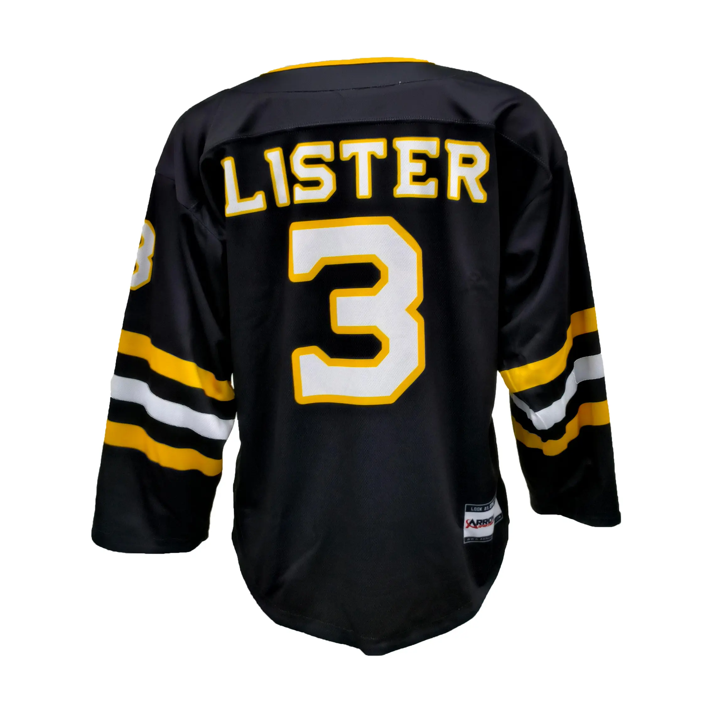 High-Quality Reversible Vintage Bear Ice Hockey Jersey – Black & White Dual-Sided Design Manufacturer, Products