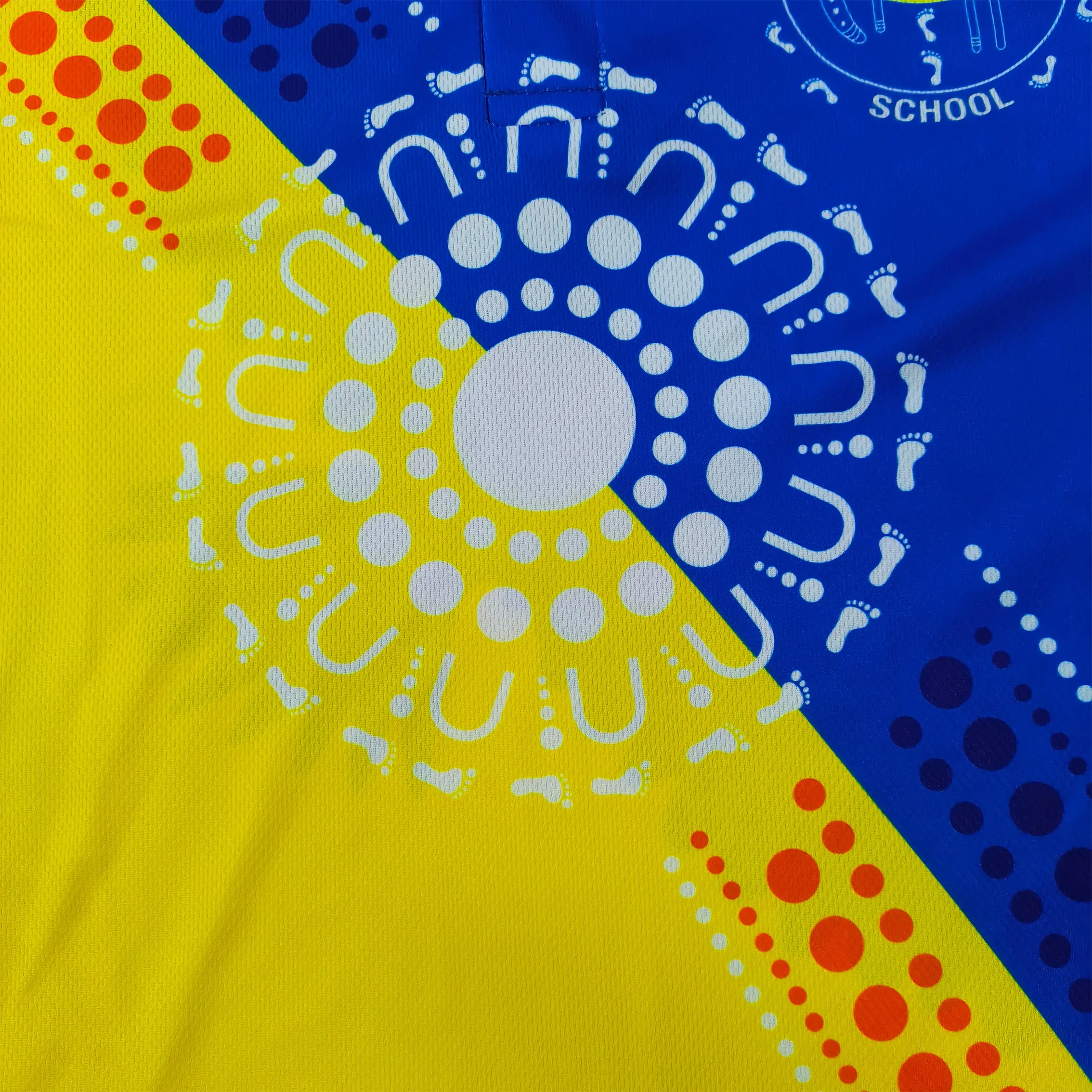 Custom Sublimated Sports Polo Shirt – Blue & Yellow Team Design