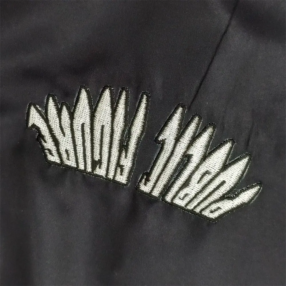 Custom Black Hooded Jacket with Star Sleeve Graphics Manufacturer, Factories