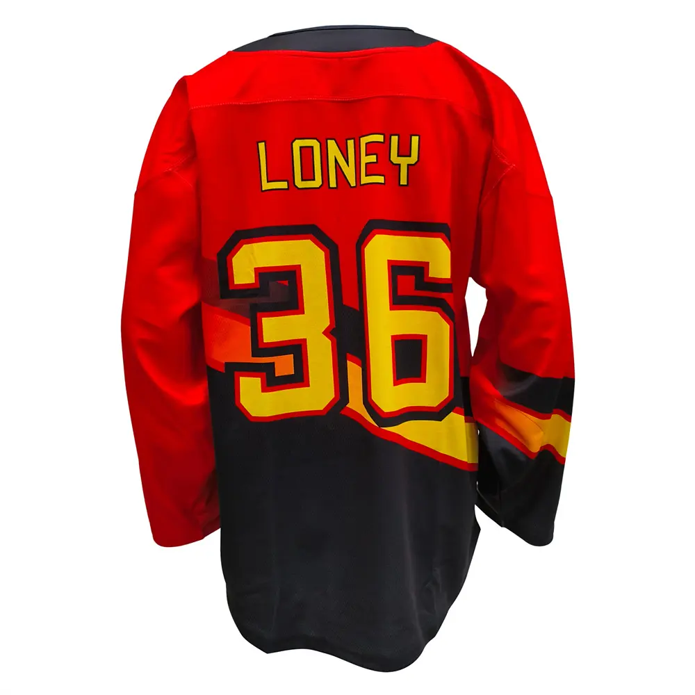 Custom 100% Polyester Mesh Ice Hockey Jersey - Breathable Team Sports Uniform with Personalized Logo/Number/Color Sizing