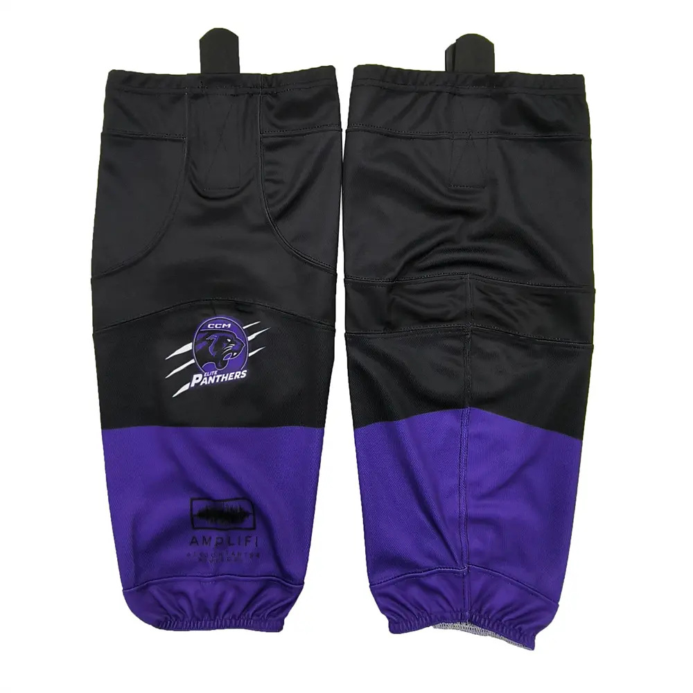 Custom Sublimated Ice Hockey Socks with Hook & Loop
