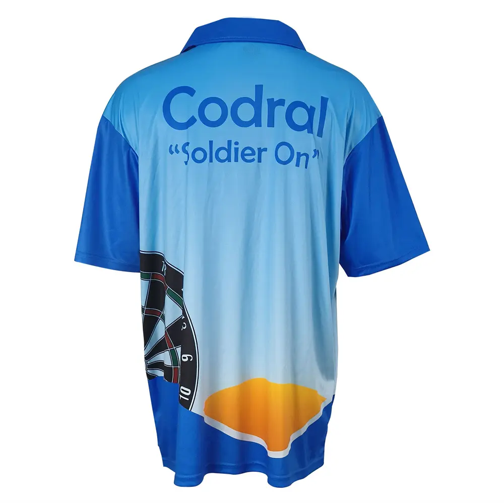 High-Quality Sublimation Dart Polo Shirt – Breathable Sportswear, Custom Team Printing Manufacturers, Factories
