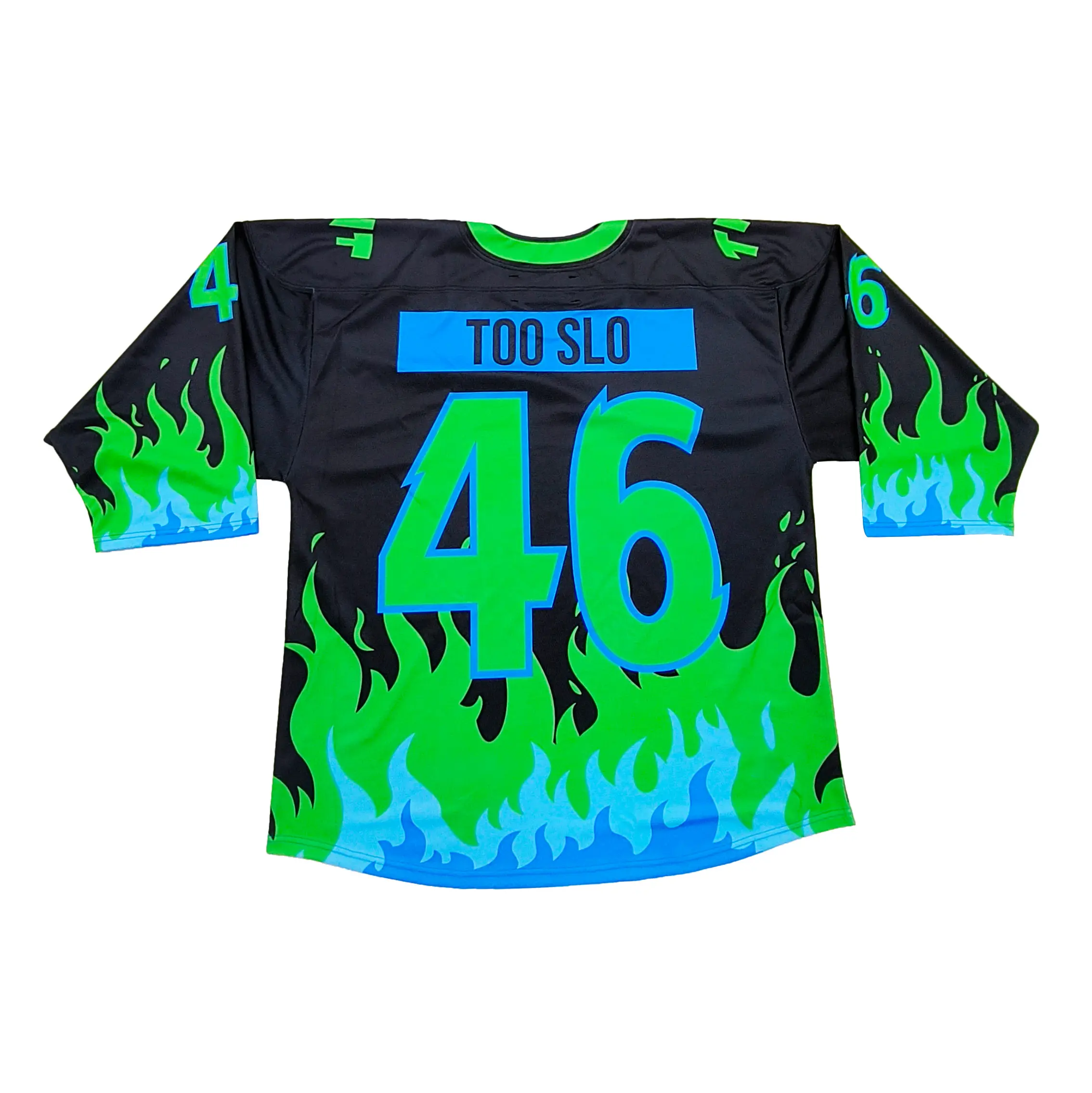 Custom Athletic Wear Neon Green Series Ice Hockey Jerseys Reach Compliant Team Hockey Jerseys