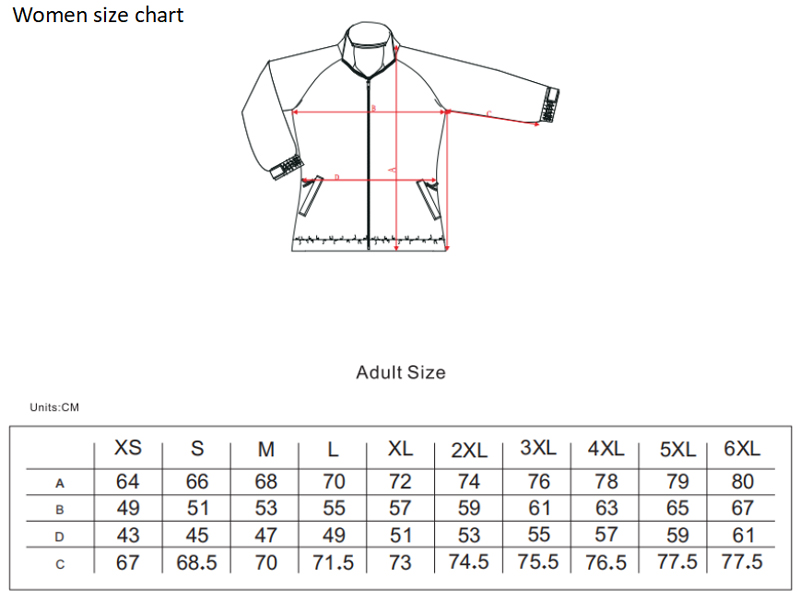 Size Chart Women