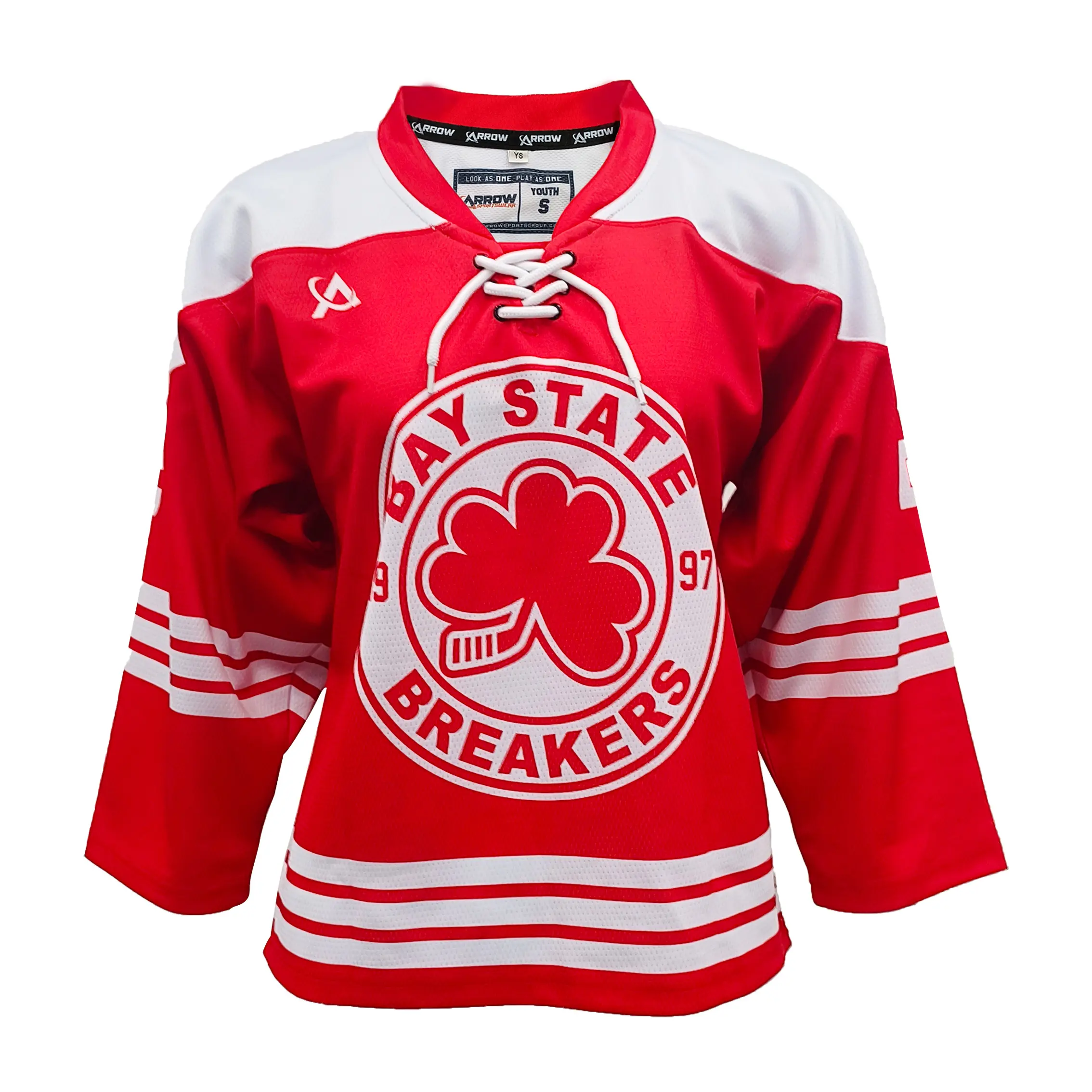 High-Quality Bay State Breakers Professional Ice Hockey Uniform - Red and White Version Factory, Products