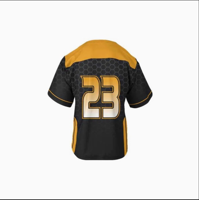 Honeycomb Black-Gold Lacrosse Jersey