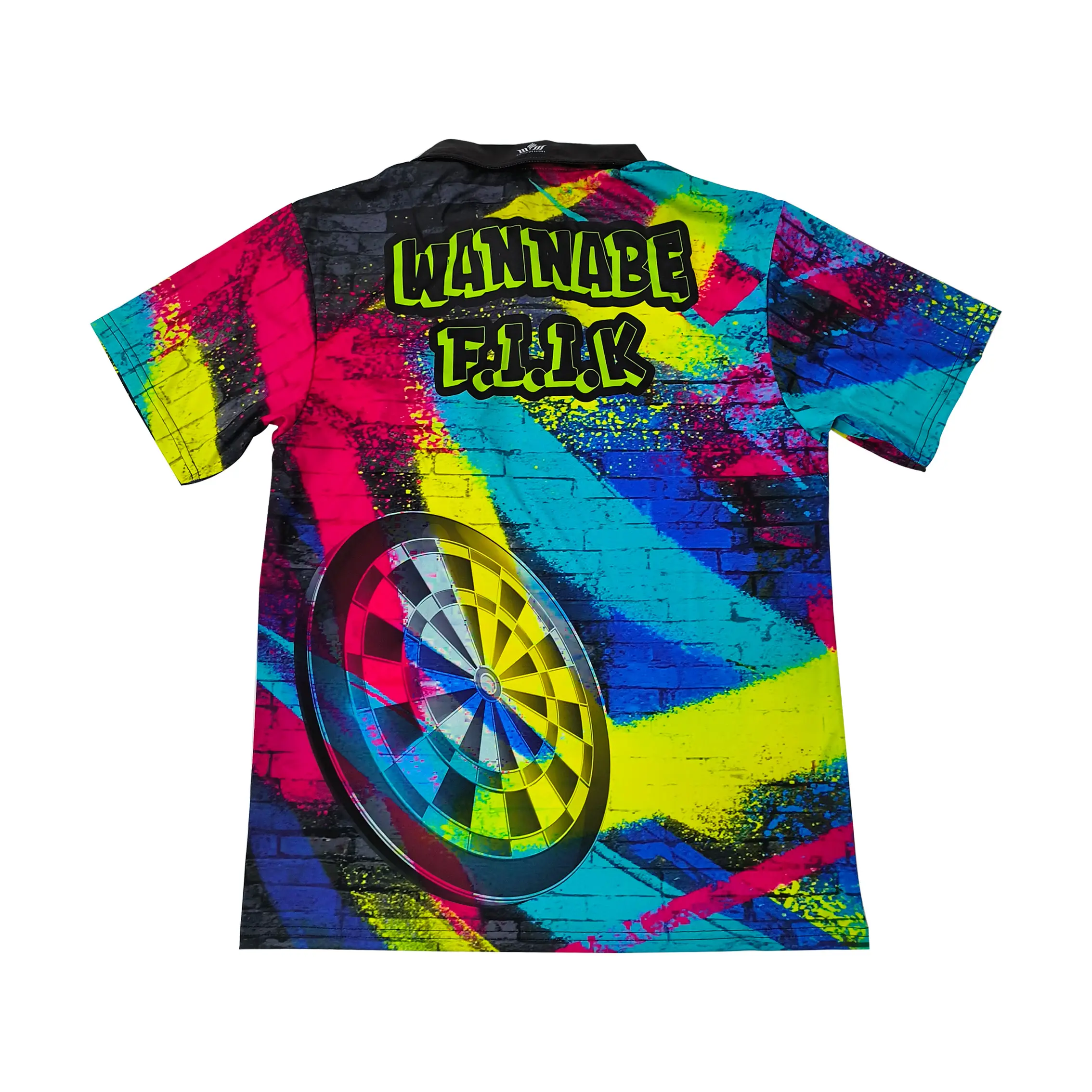 Custom Painting Sublimated Sports Polo Shirt – Colorful Painting Custom Dart Suit