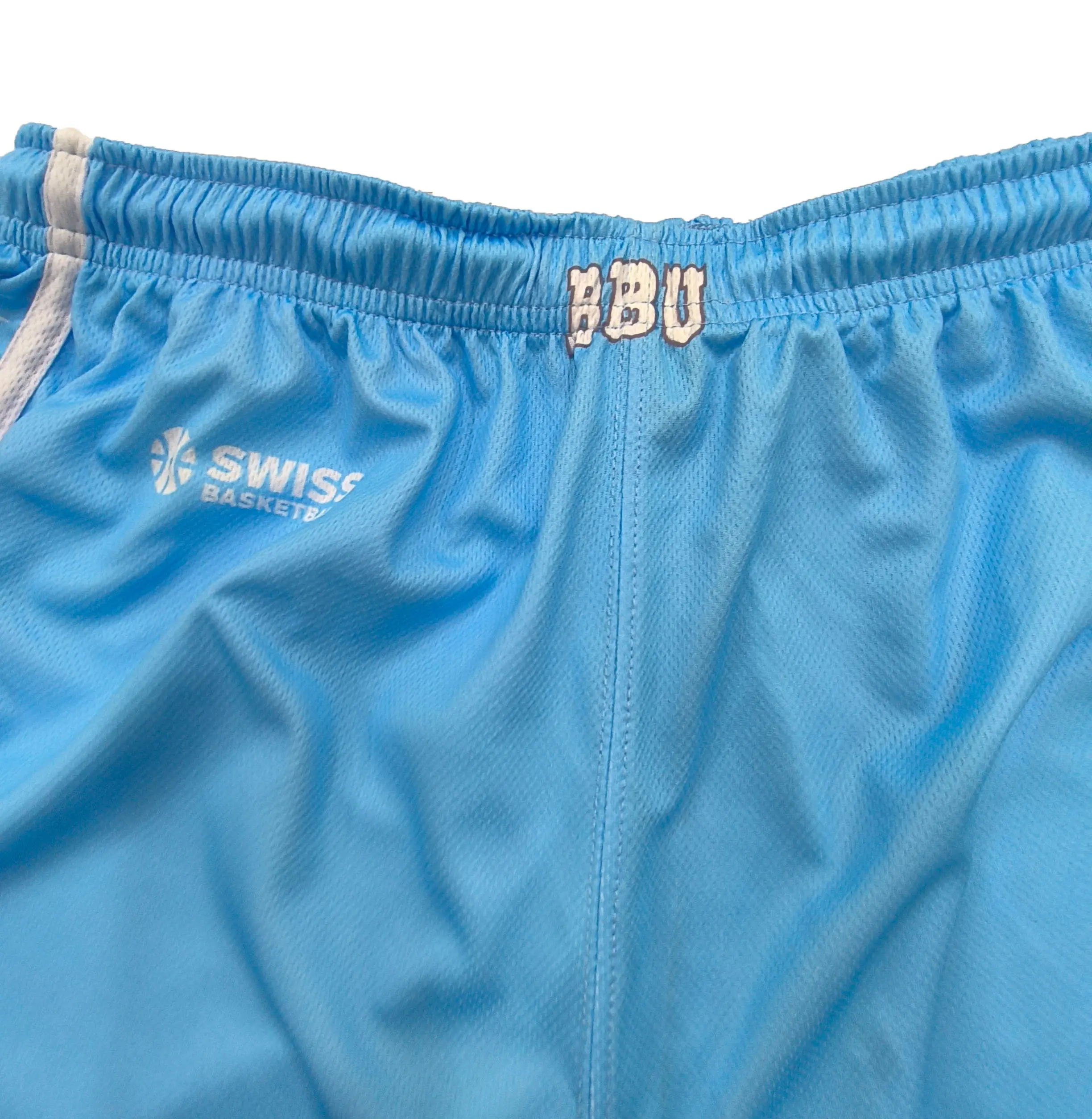 Custom Lake Blue and White Striped Shorts for Men and Women Manufacturers, Products