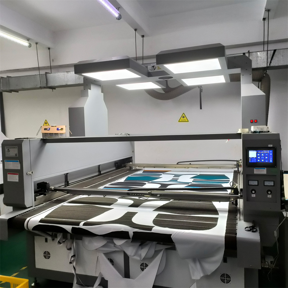 Laser cutting machine 3 in operation at Achieve Sportswear