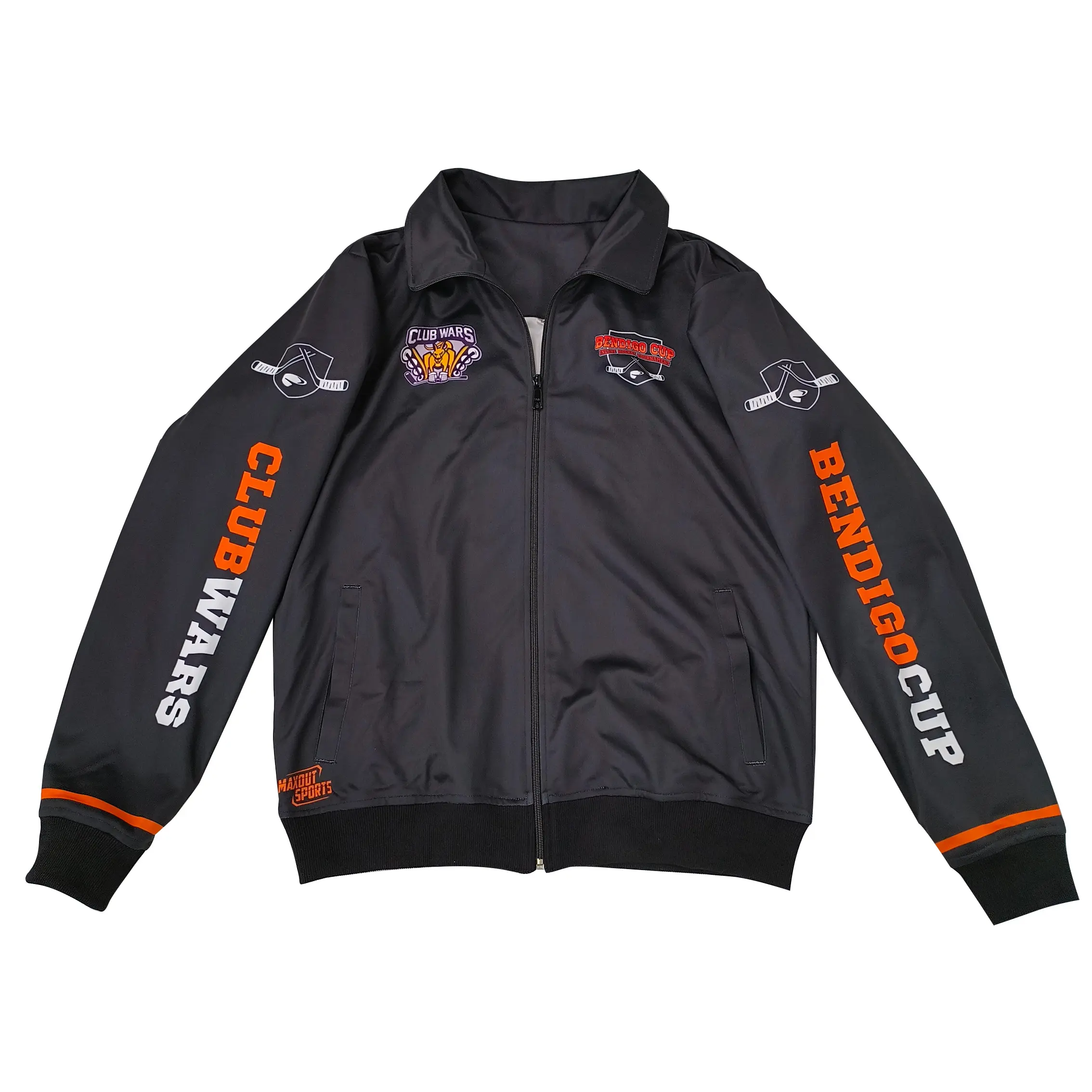 Custom Full Zip-Up Sublimated Jacket | Sports Team Wear With Cotton Cuff and Bottom