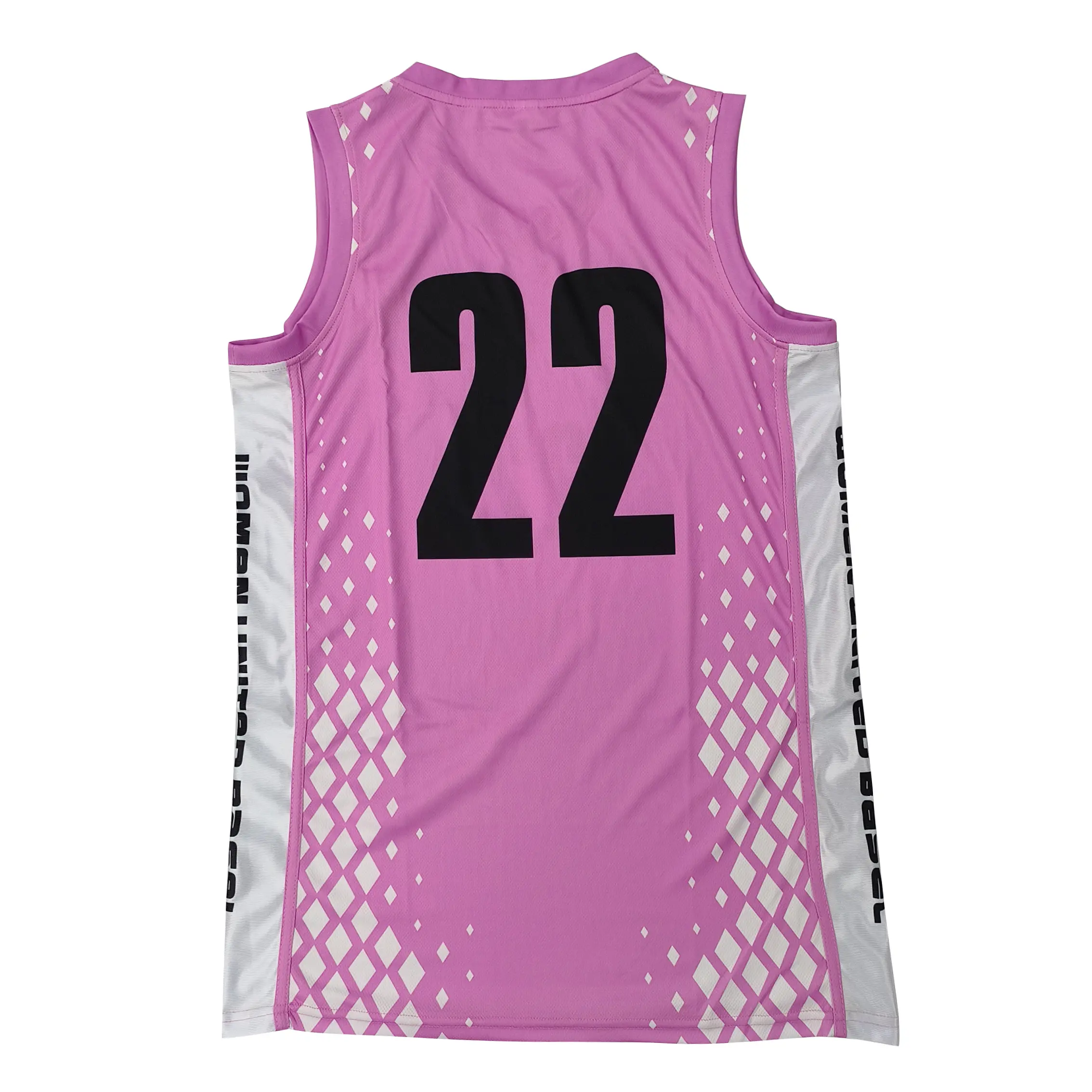 Custom Basketball Jersey Club Team Logo Pink Wear Basketball Top