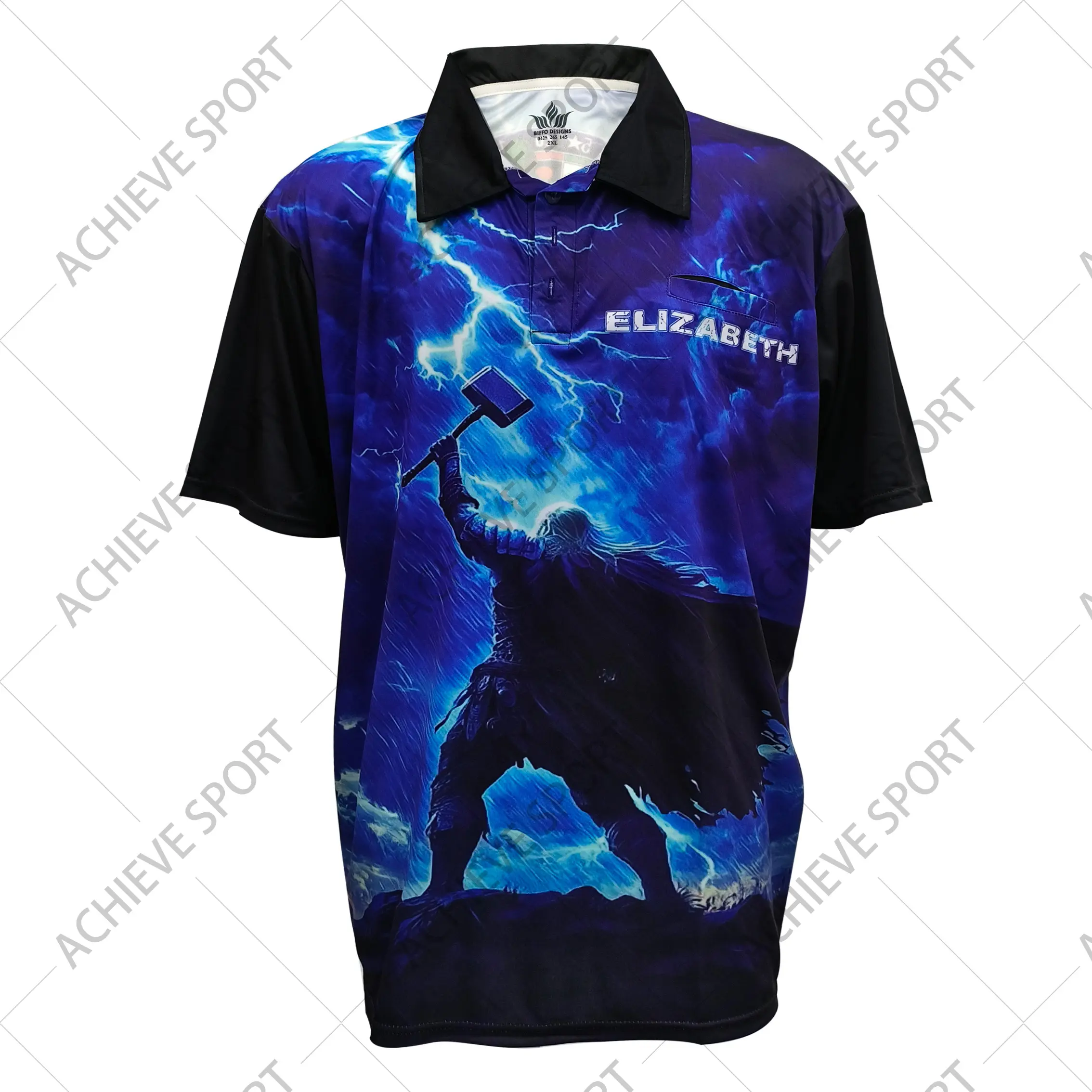 Custom Sublimated Sports Polo Shirt for Darts Teams | Performance Polo