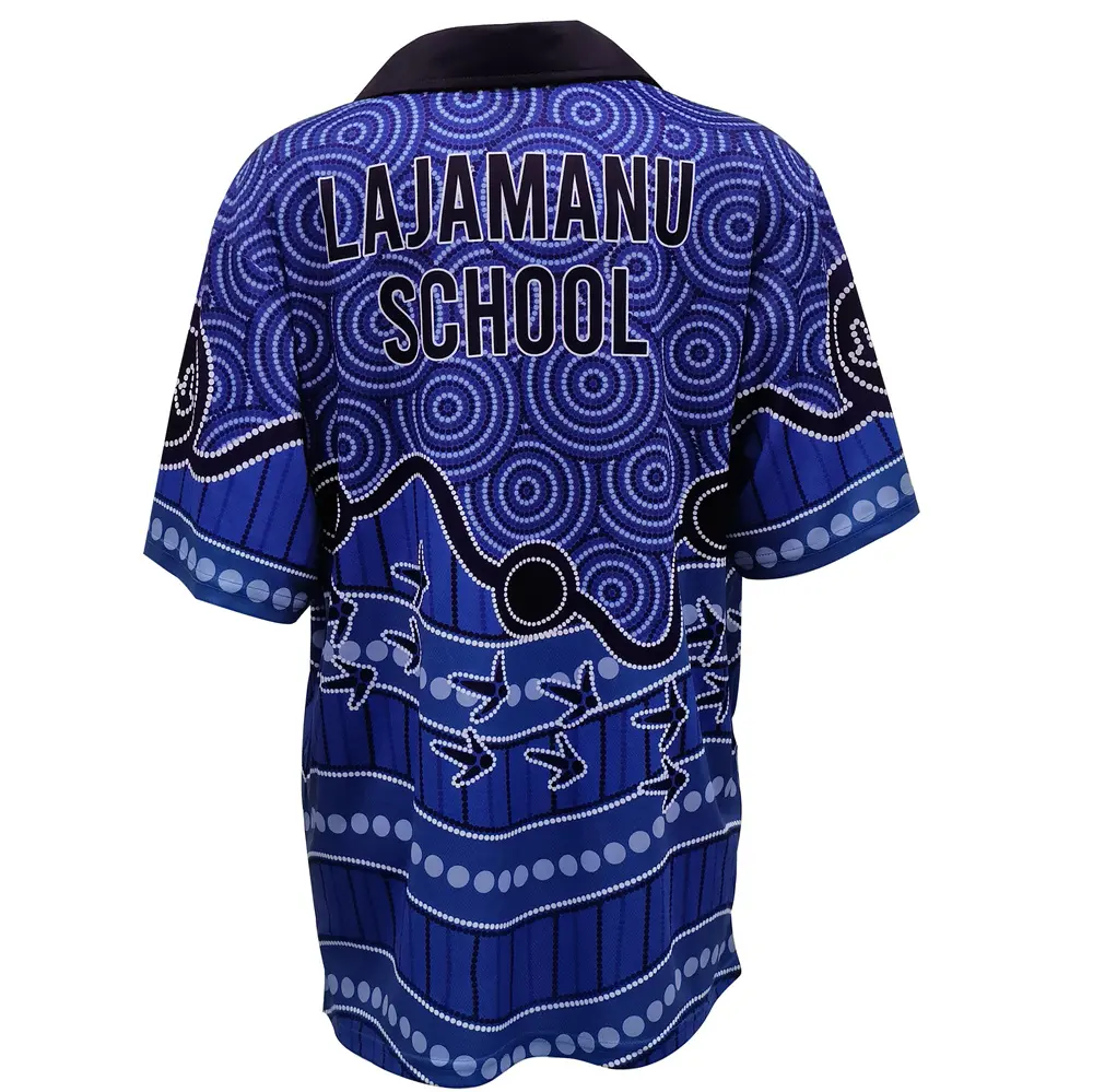 Custom Dye Sublimation Printing Mens Polo T Shirt Dry Fit 100% Polyester Spandex Breathable Polo Shirts