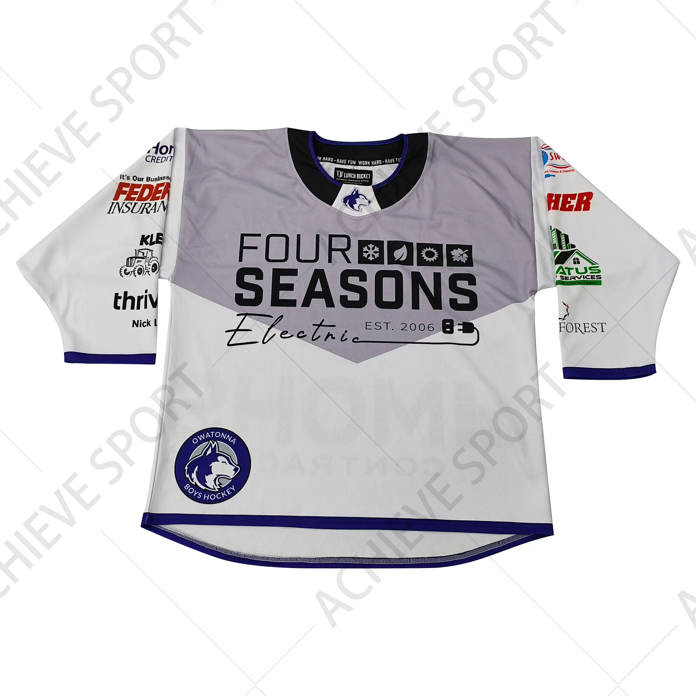 ODM Full Sublimation Printing Sportswear-Customizable Unique Design 100% Polyester Breathable Ice Hockey Jerseys Manufacturers, Factories