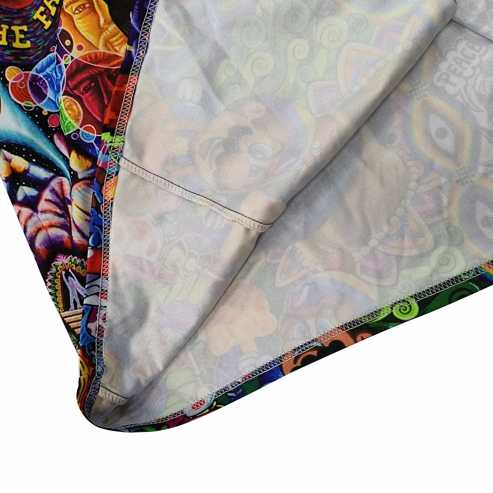 OEM Customized Low MOQ Sublimation Printed Quick Dry Hoodie  – Vibrant Street wear with Swirling Art Factory, Product