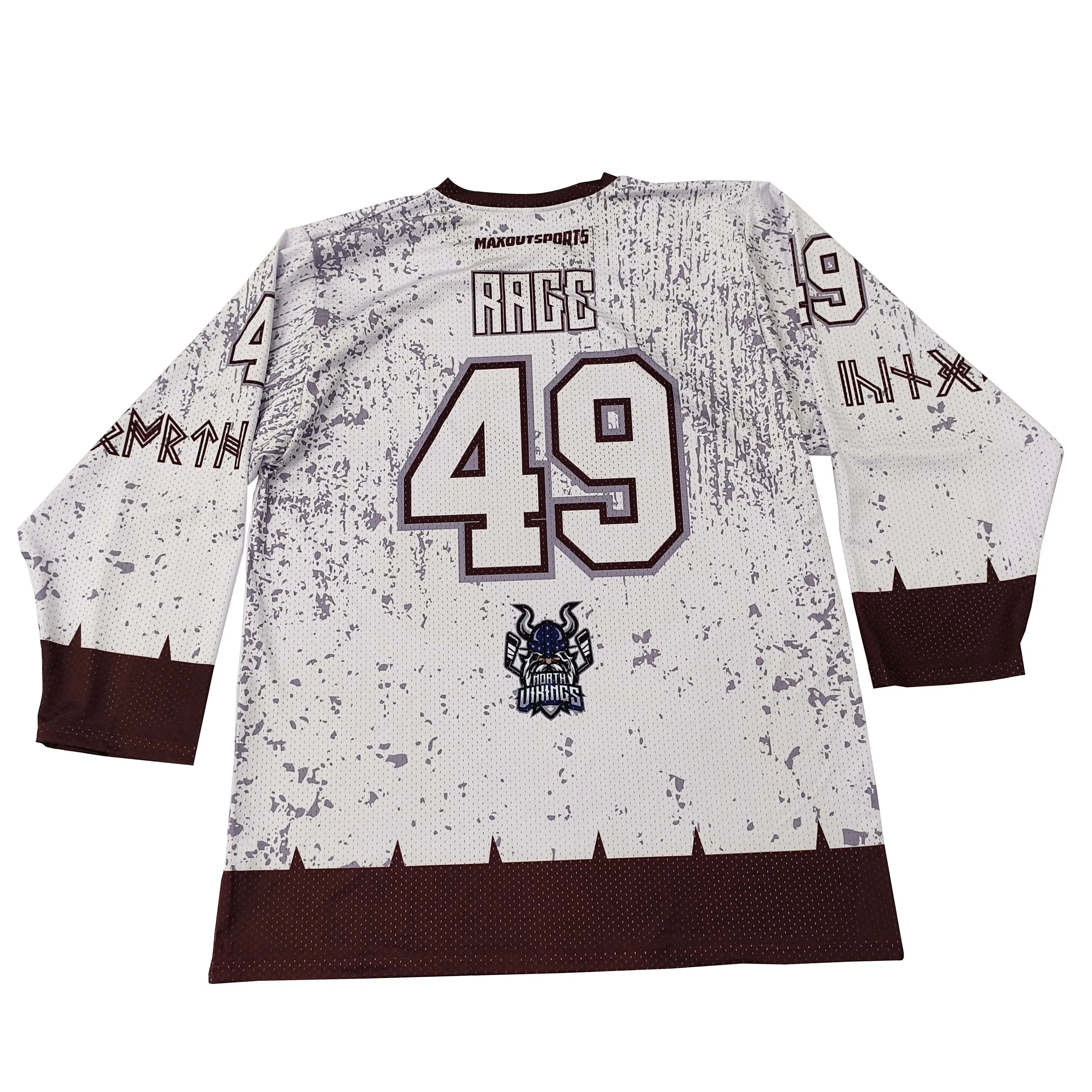 Custom Team Ice Hockey Jerseys-Customizable Rage Unique Design 100% Polyester Breathable Full Sublimation Printing