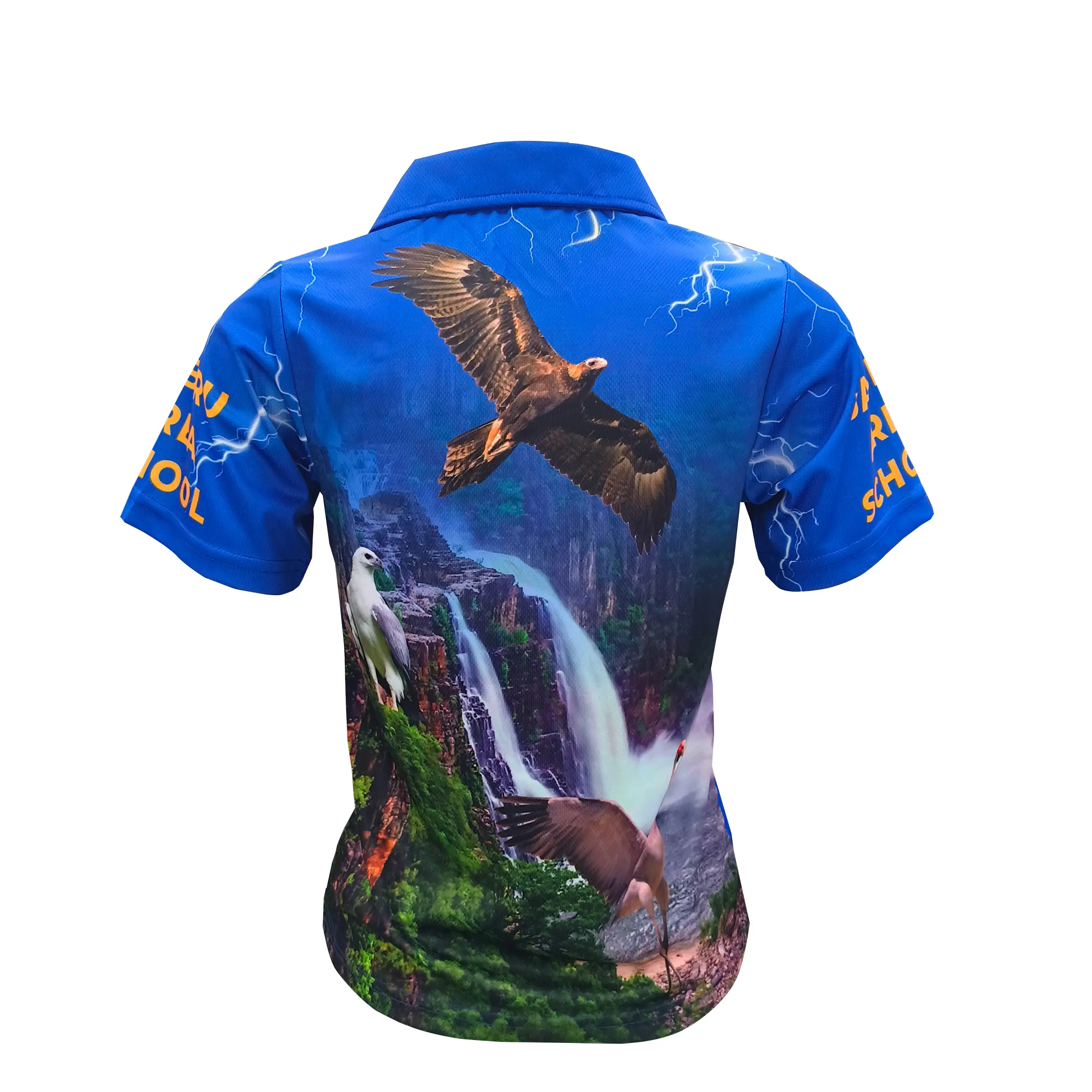 Custom Sublimated School Polo Shirt – Royal Blue Team Uniform Style