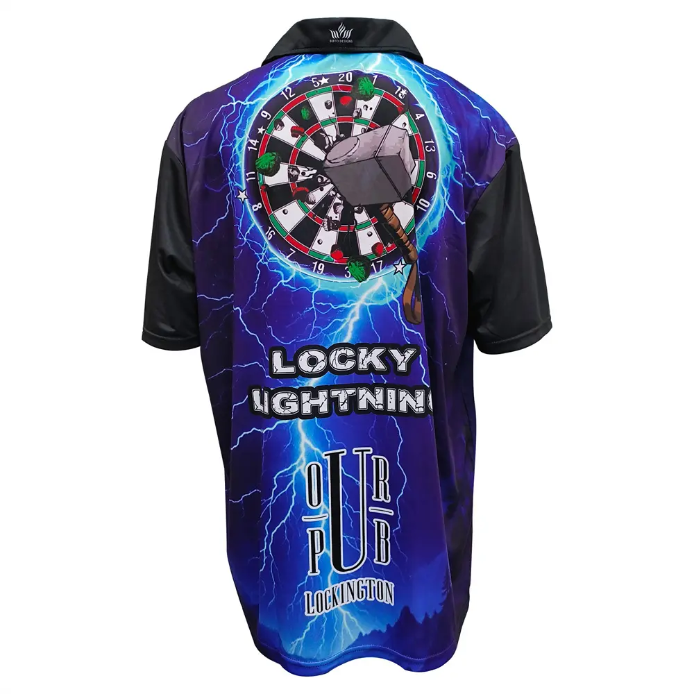 Custom Viking Themed Sublimation Print Polo Shirt - Breathable Polyester Team Uniform Personalized Logo/Name Short-Sleeve Top