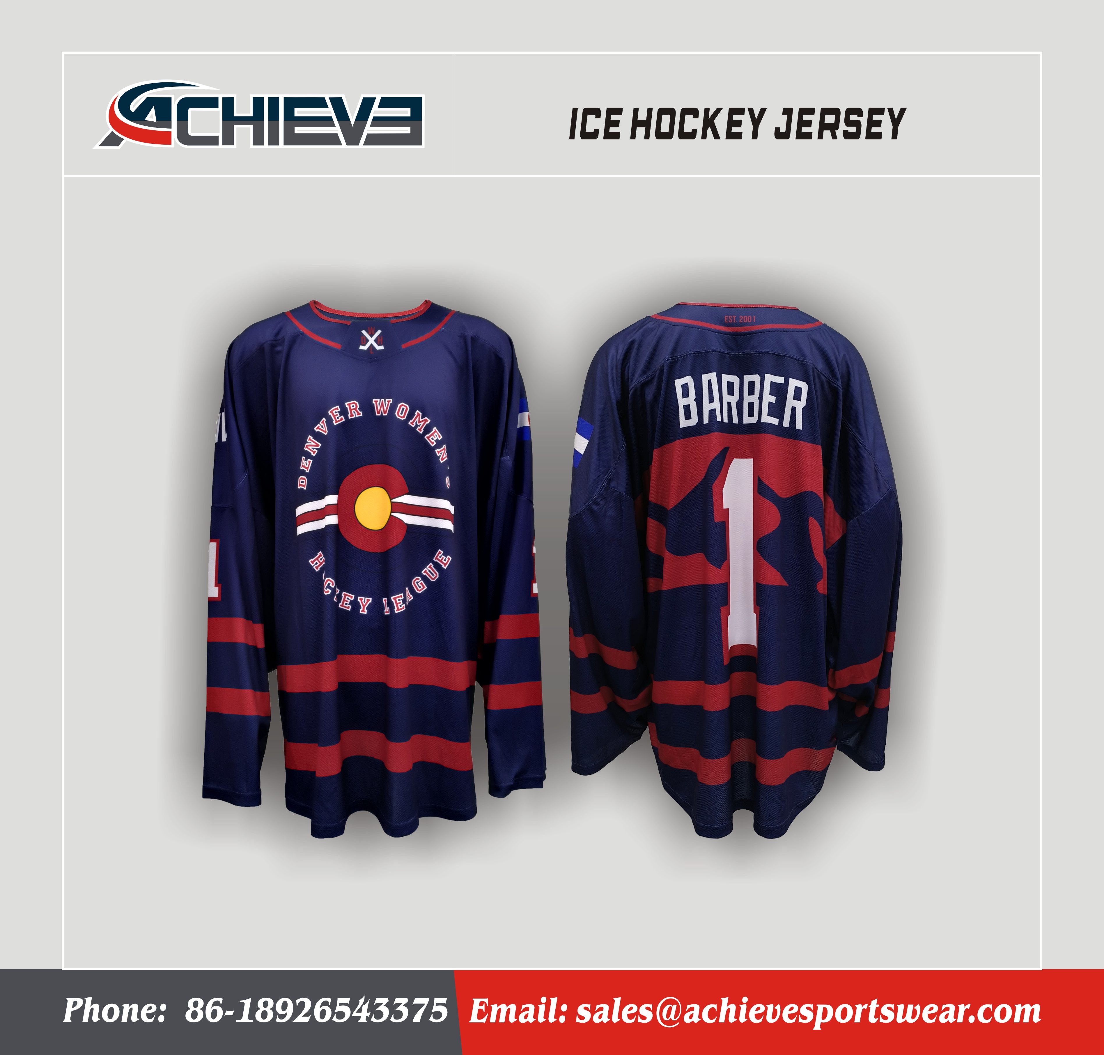 Vanguard Stripe Custom Hockey Jersey