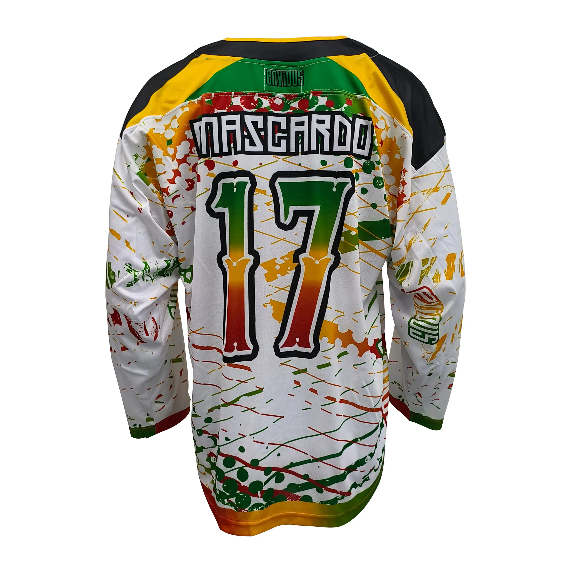 Custom Full Print Lion Graphic Long Sleeve Sports Jersey