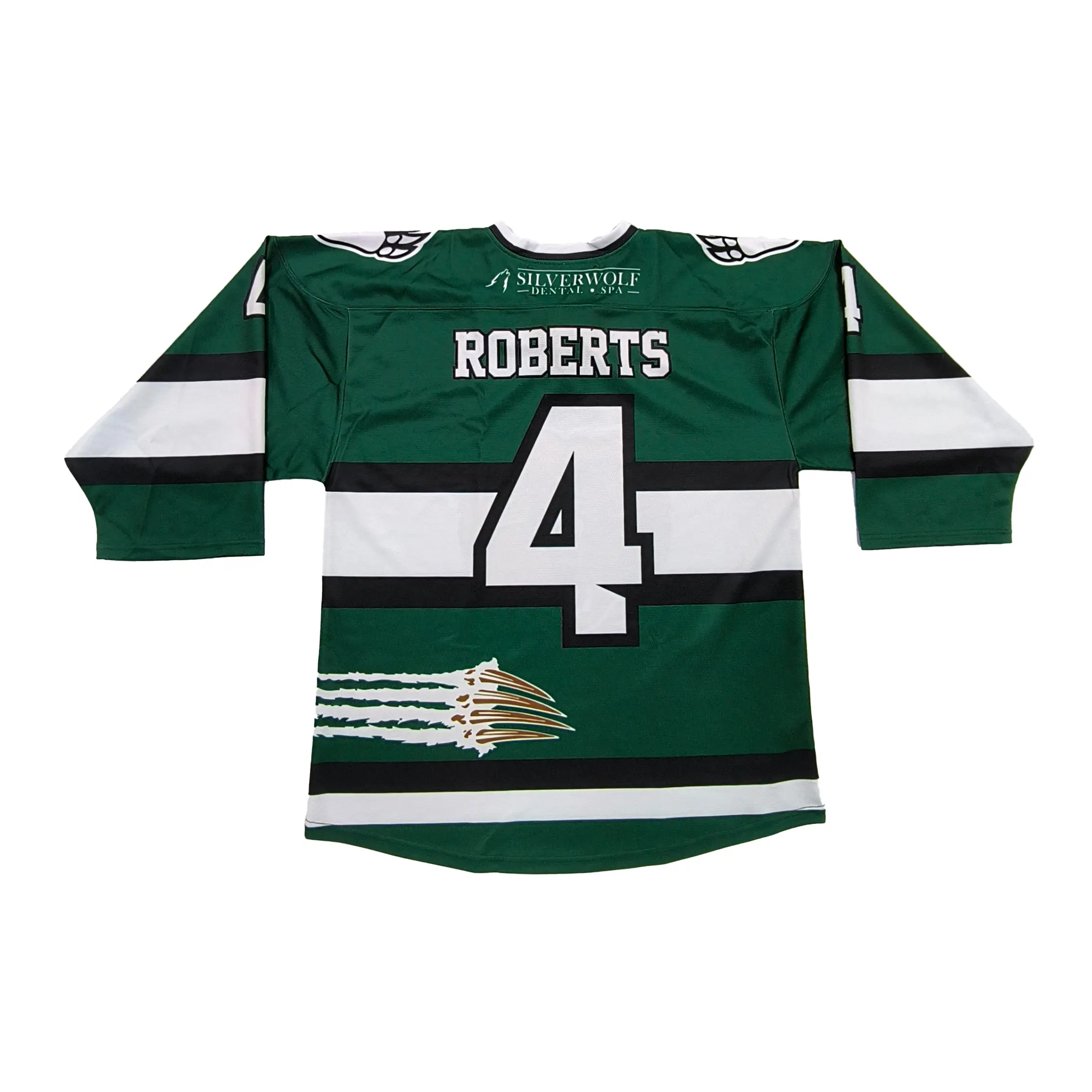 Wholesale Heat Transfer Printing Bear Hockey Jerseys Custom Green Ice Hockey Jersey Lace Neck Manufacturers, Suppliers