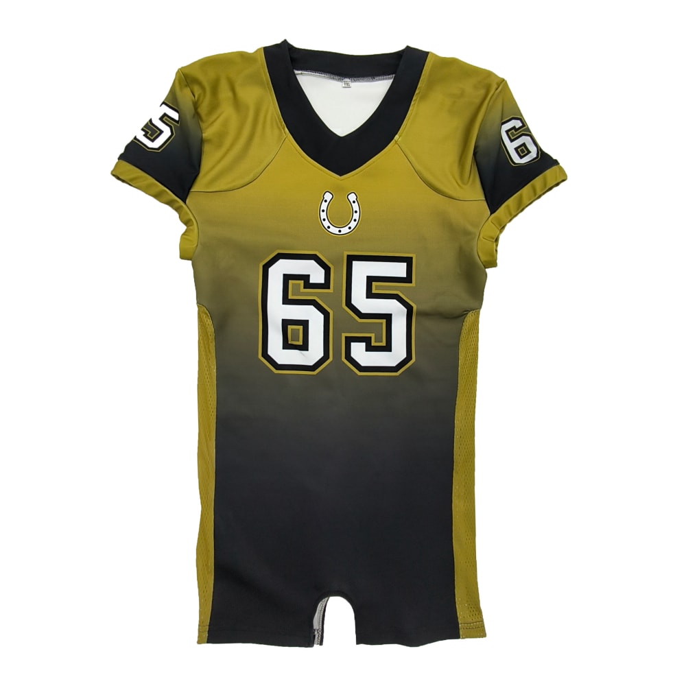 Custom Designed Short Sleeve High Quality Polyester American Football Uniforms detail (5)