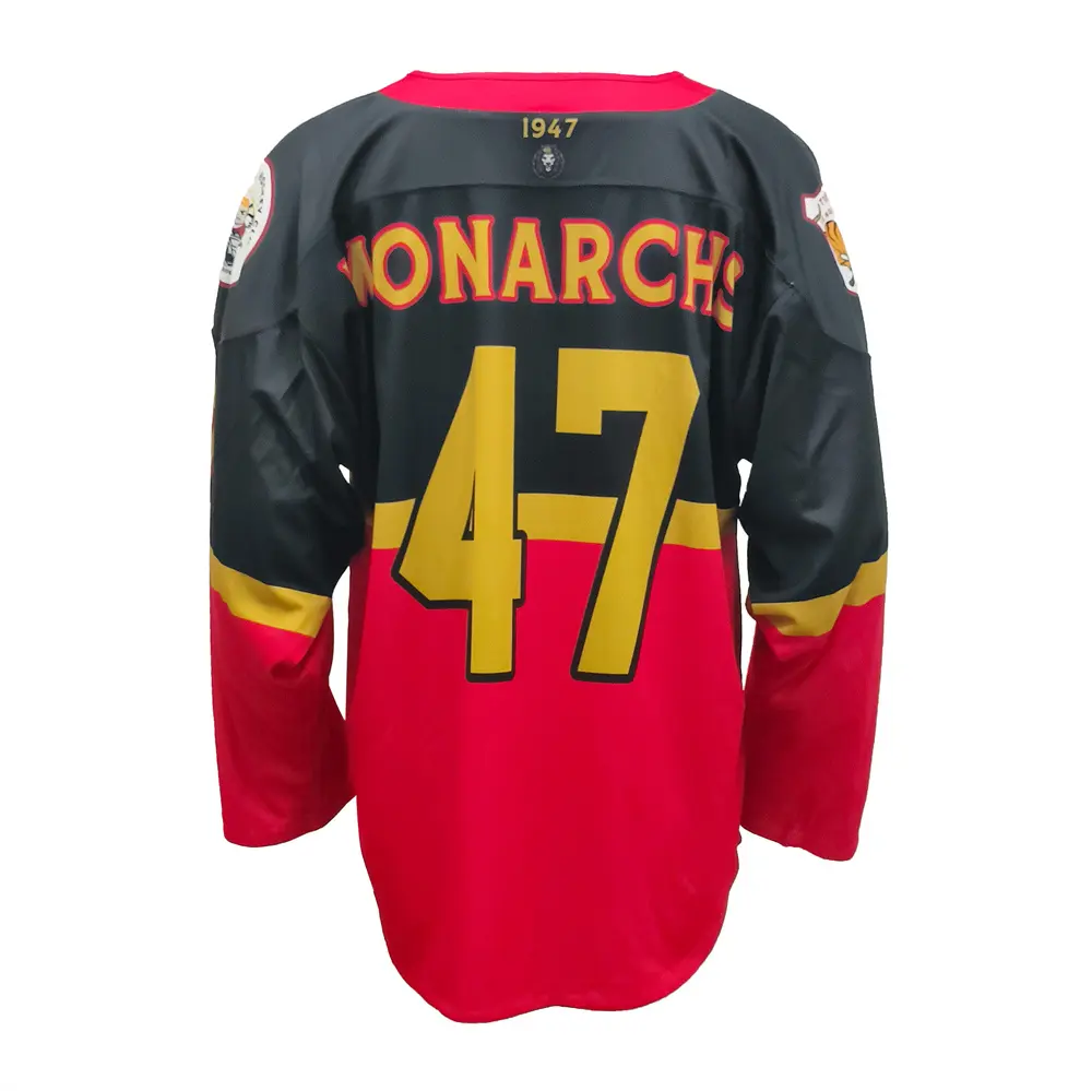 High-Quality 100% Polyester Long Sleeves Sublimation Reversible Hockey Jersey Uniform Cheap Practice Custom High Quality  League/Team Ice Hockey Jerseys Manufacturers, Factory