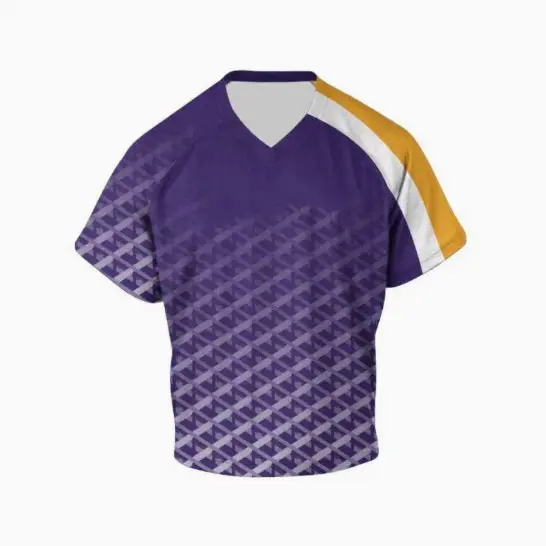 ODM Purple White Gold Lacrosse Jersey Factory, Factories