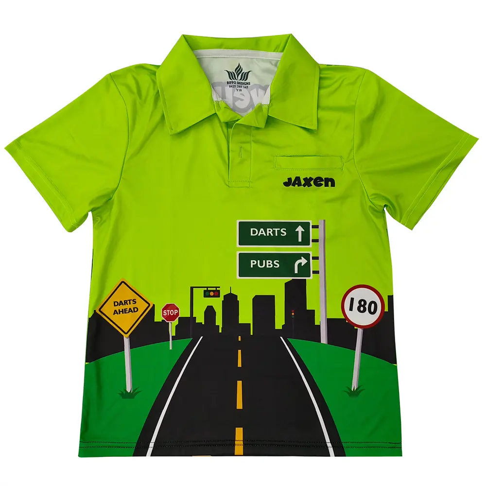Custom Factory Price Manufacturer Supplier Sublimation Women Green Polo
