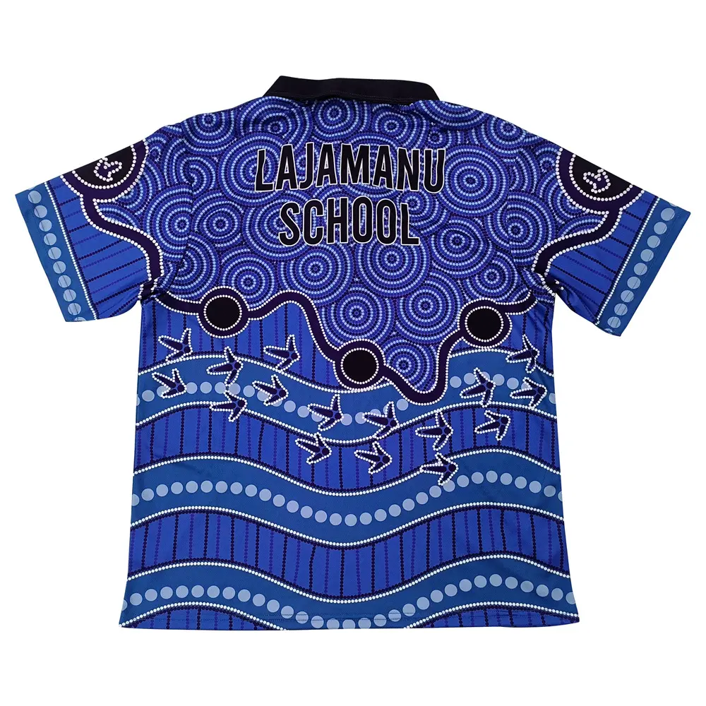Custom Dye Sublimation Printing Mens Polo T Shirt Dry Fit 100% Polyester Spandex Breathable Polo Shirts