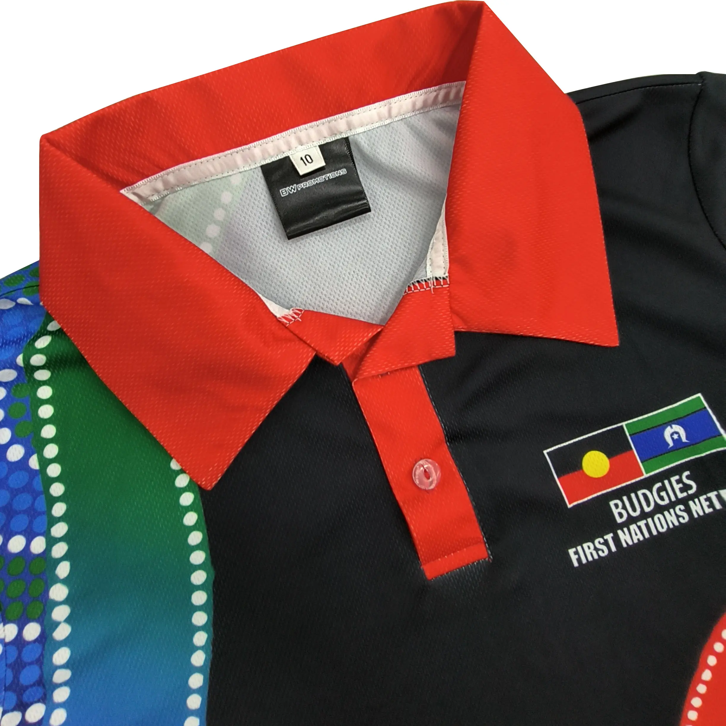 Custom Sublimated Polo Shirt Indigenous Printing Stand-up Polo shirts