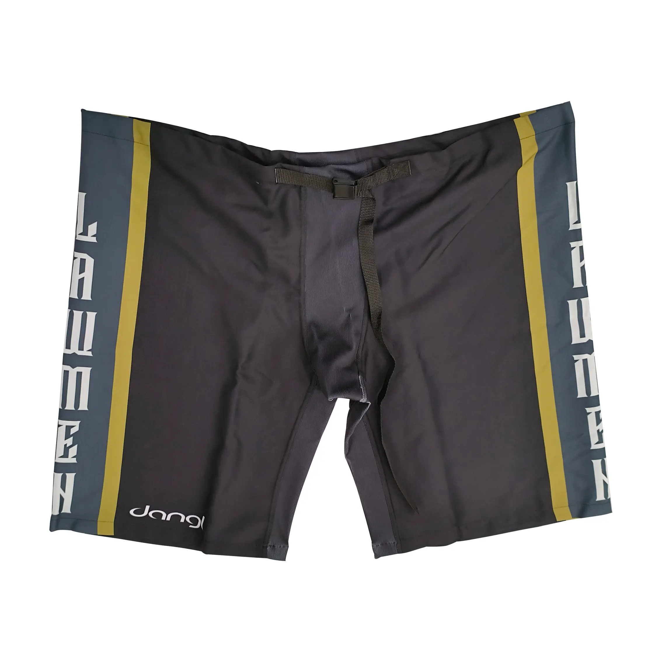 Custom Performance Training Hockey Shorts with Adjustable Waist – Dark Grey