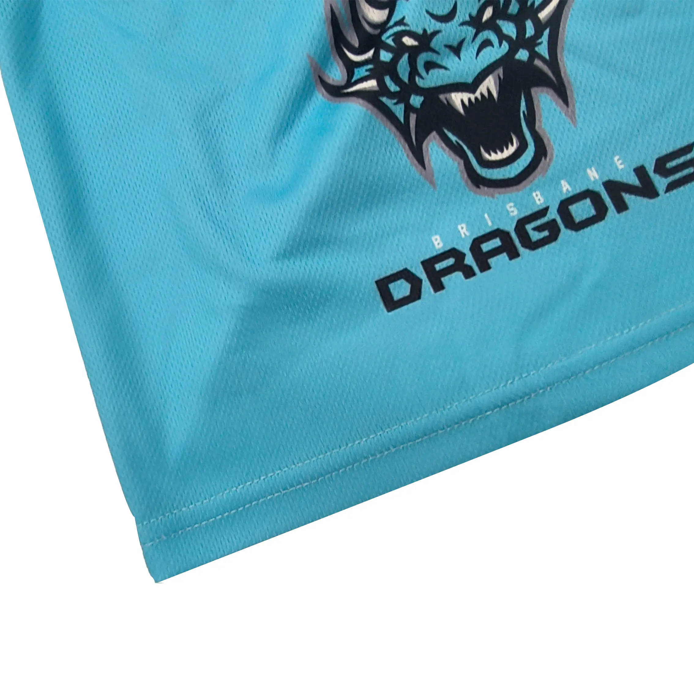 Custom Teal Color Sublimated Quick Dry Breathable Loose Version Shorts