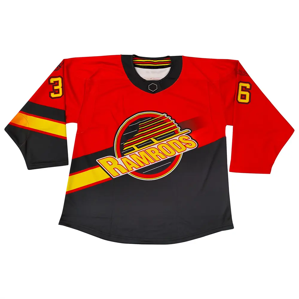 Custom 100% Polyester Mesh Ice Hockey Jersey - Breathable Team Sports Uniform with Personalized Logo/Number/Color Sizing