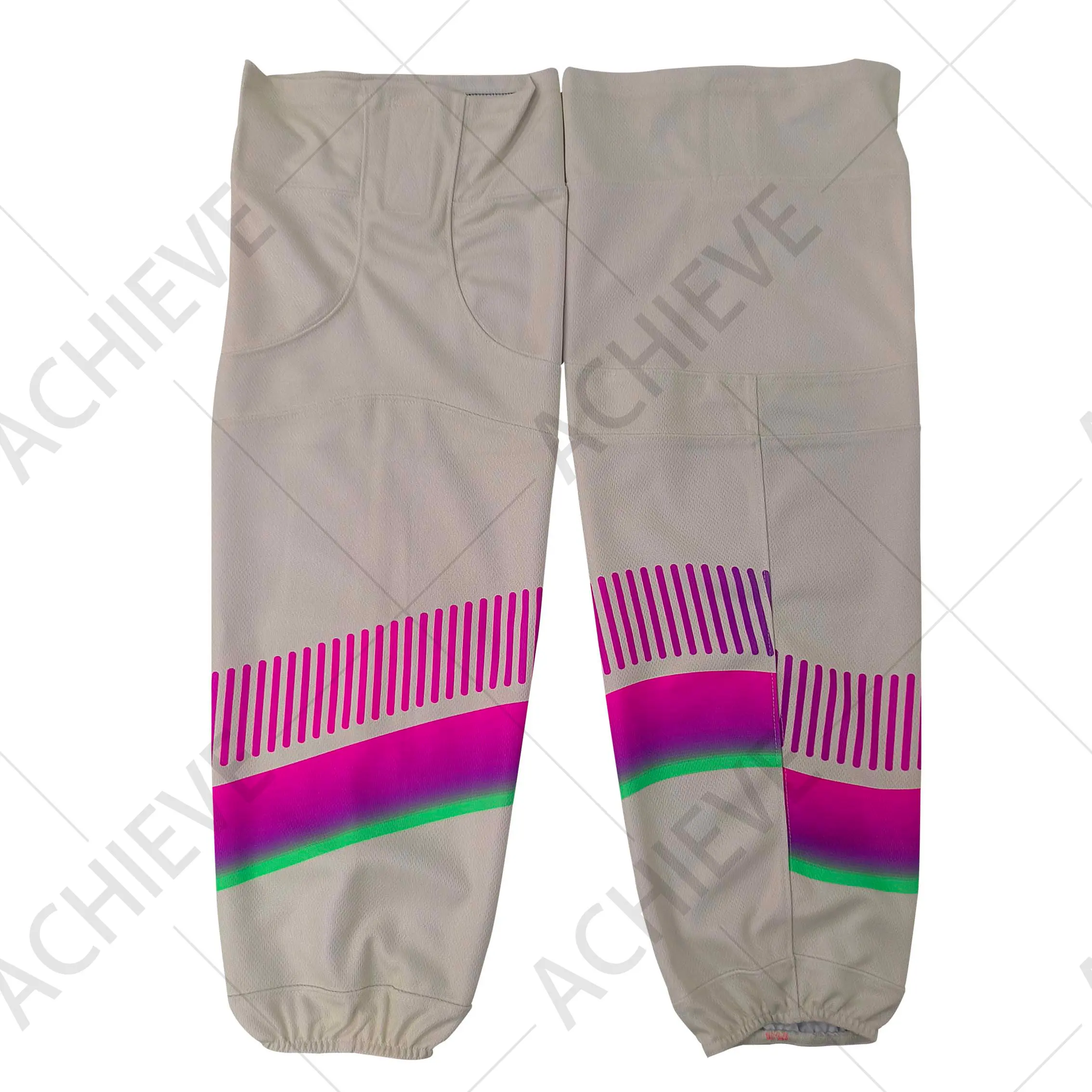 OEM Durable Custom Hockey Socks Heat Transfer Printing 100% Polyester Ice Hockey Kits Suppliers, Products